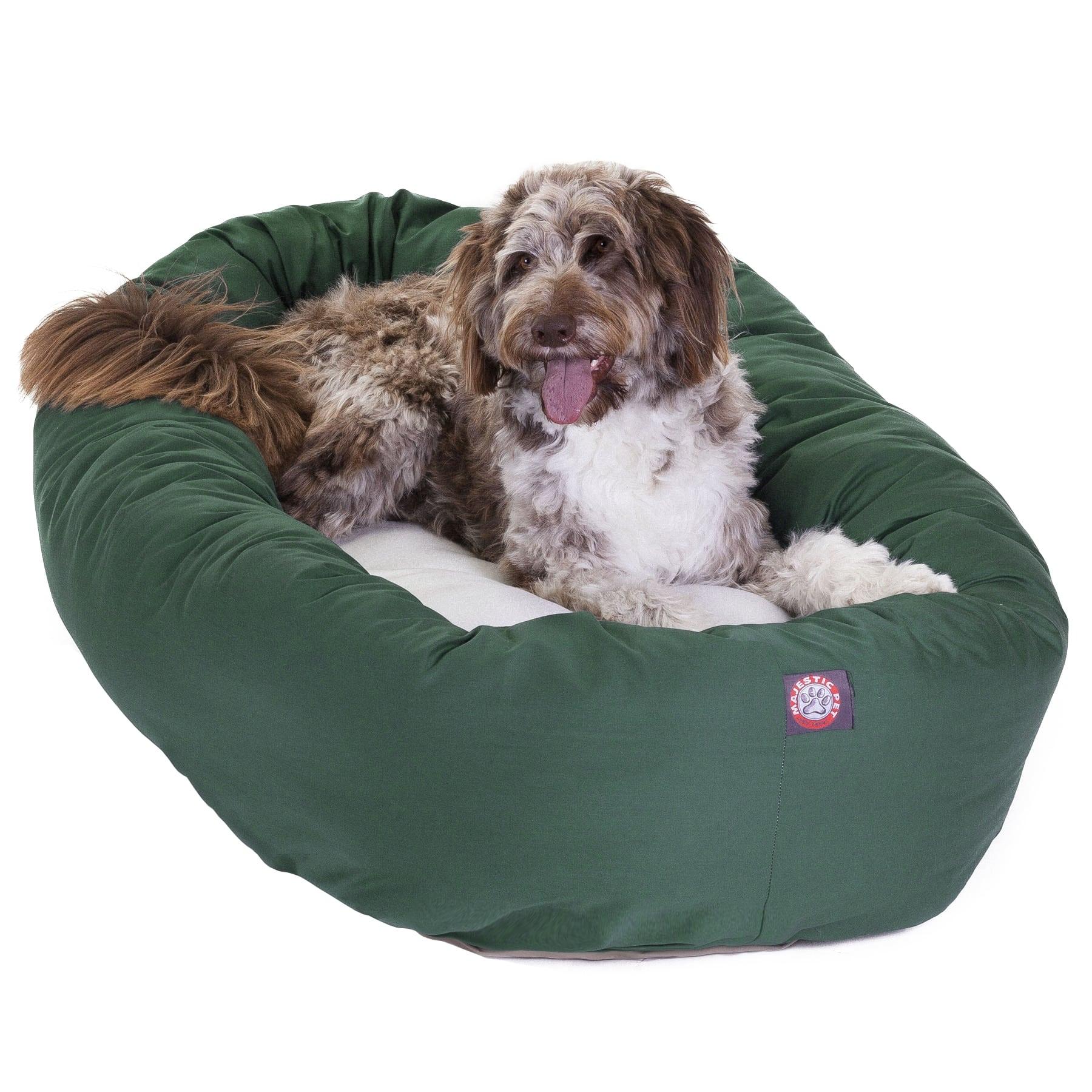Poly/Cotton Sherpa Bagel Dog Bed