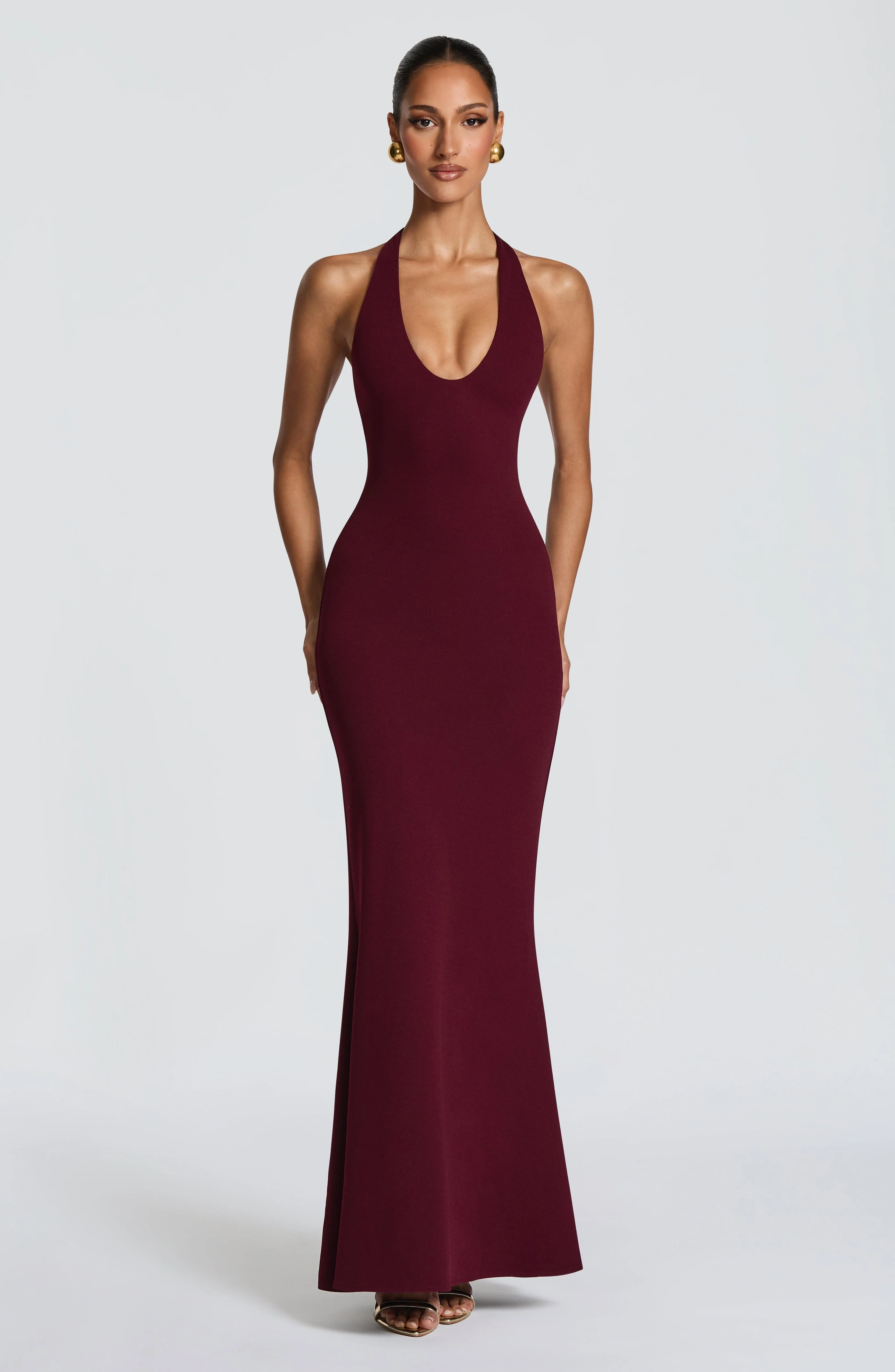 Fern Maxi Dress - Cherry Lacquer