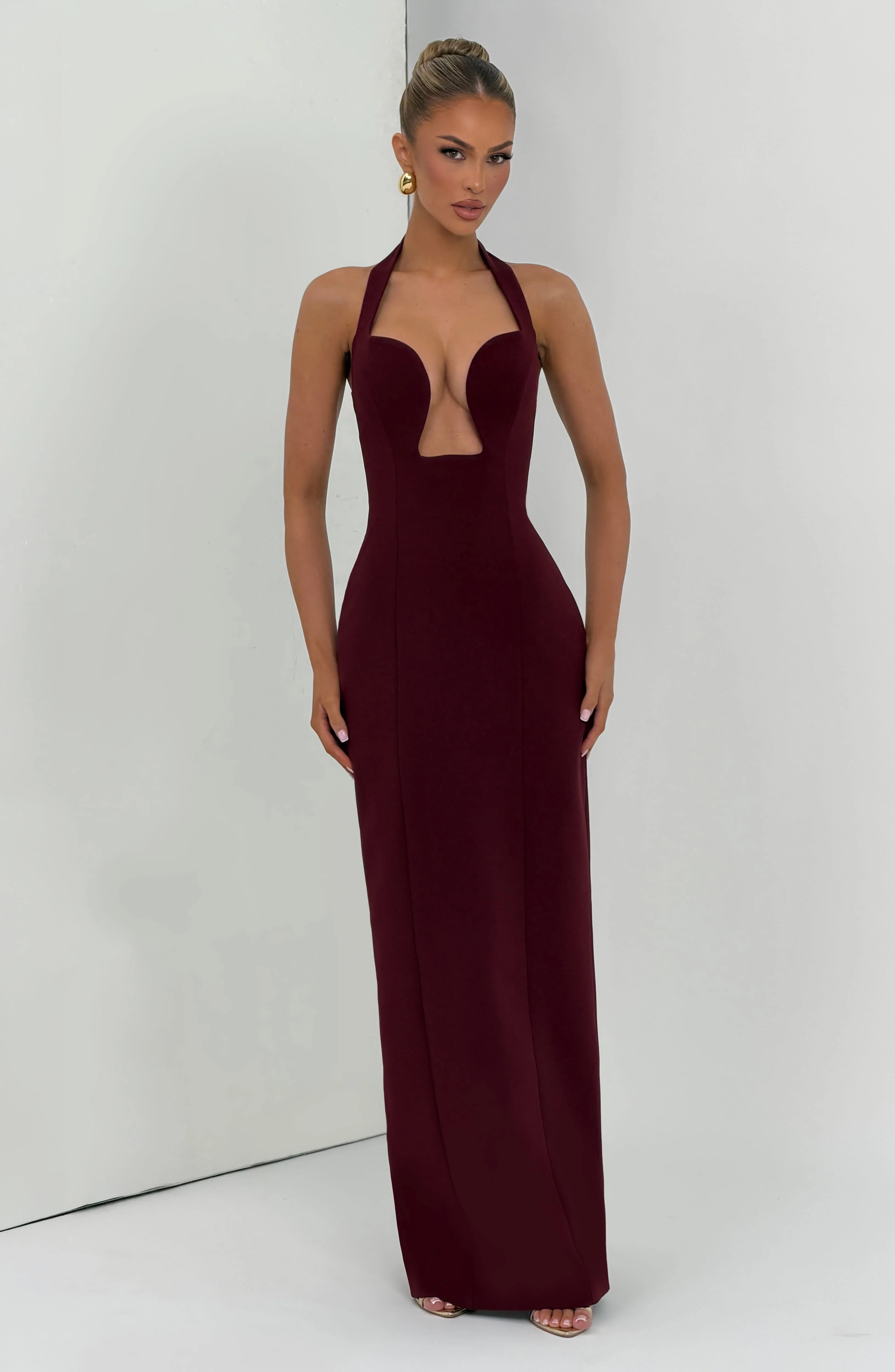 Charlotte Maxi Dress - Cherry Lacquer