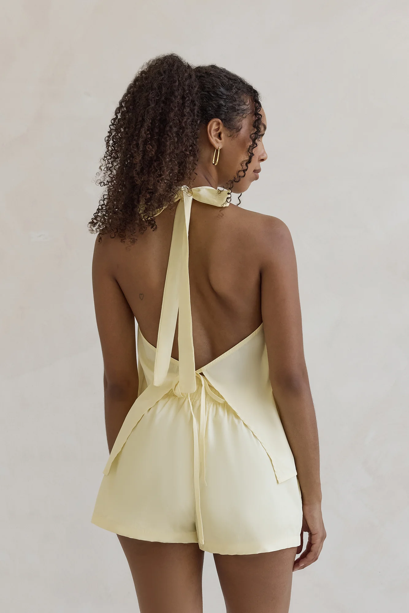 Evelyn Halter Top Yellow