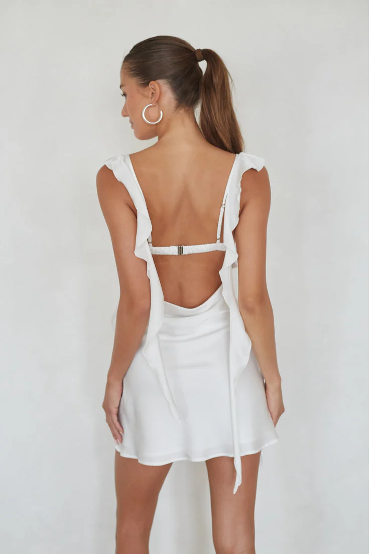 Scheana Ruffle Strap Mini Dress - luluinthesky