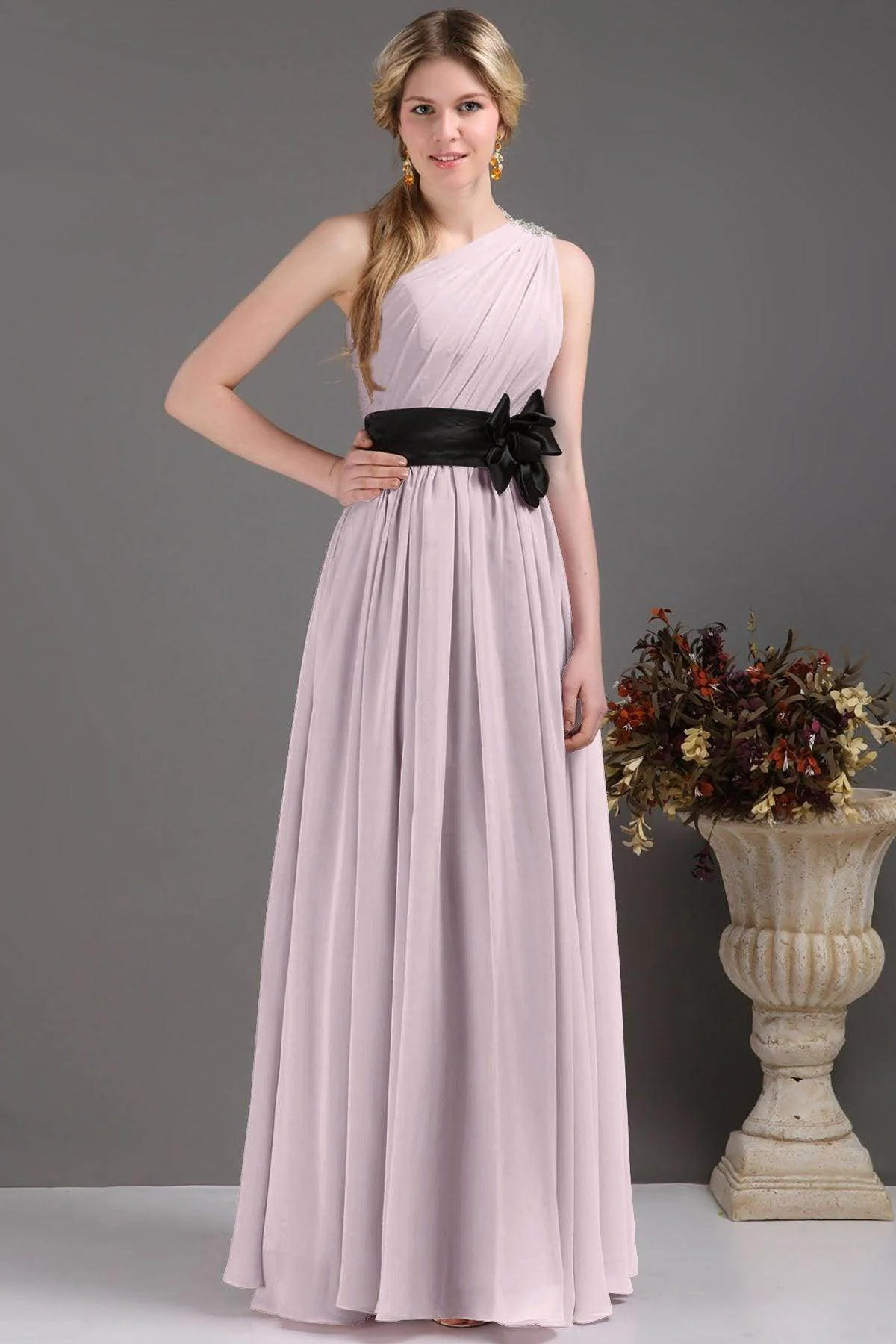 Sheath-Column Floor Length Bridesmaids Dress COSF14001