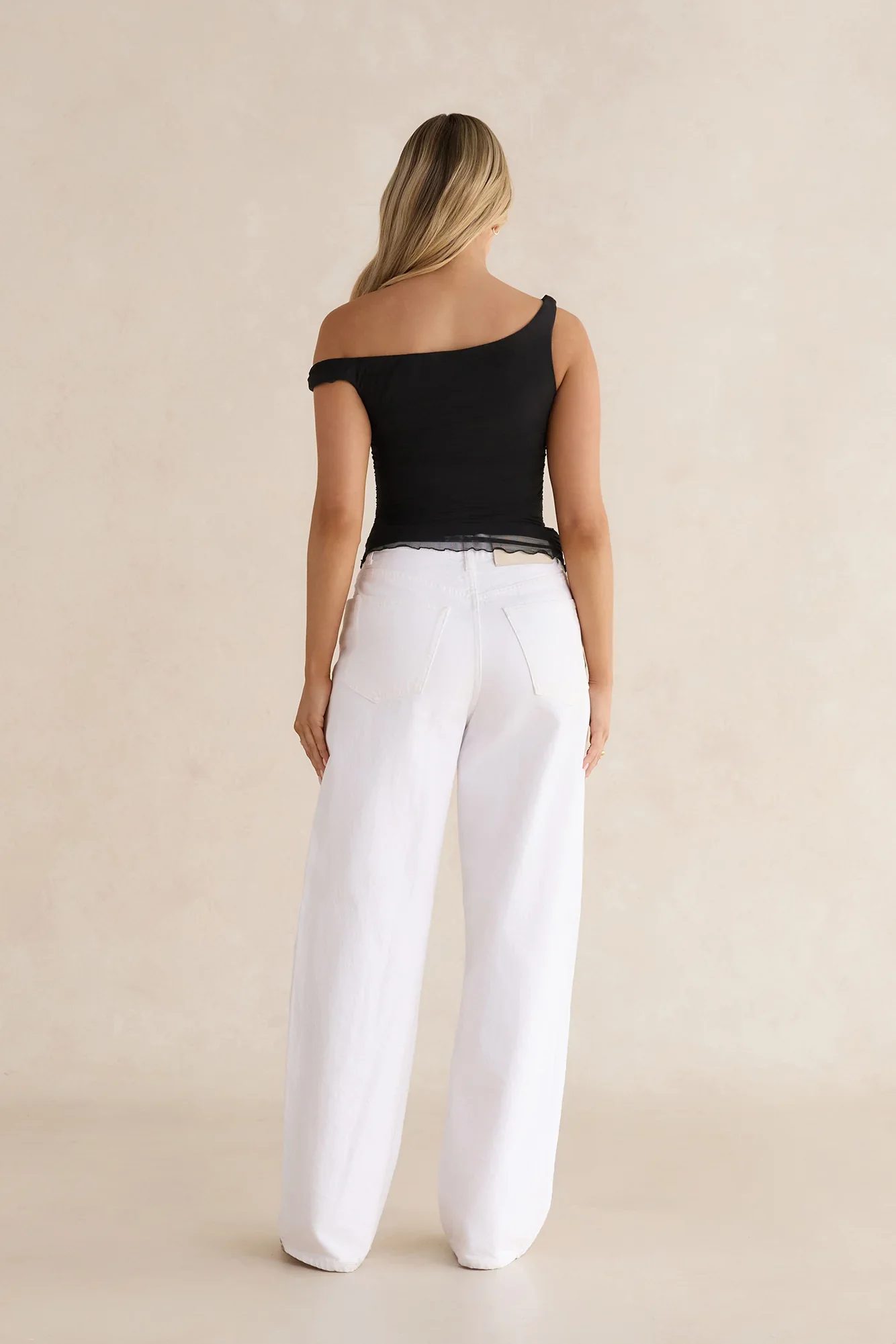 Sunset Ride Mesh Off Shoulder Black