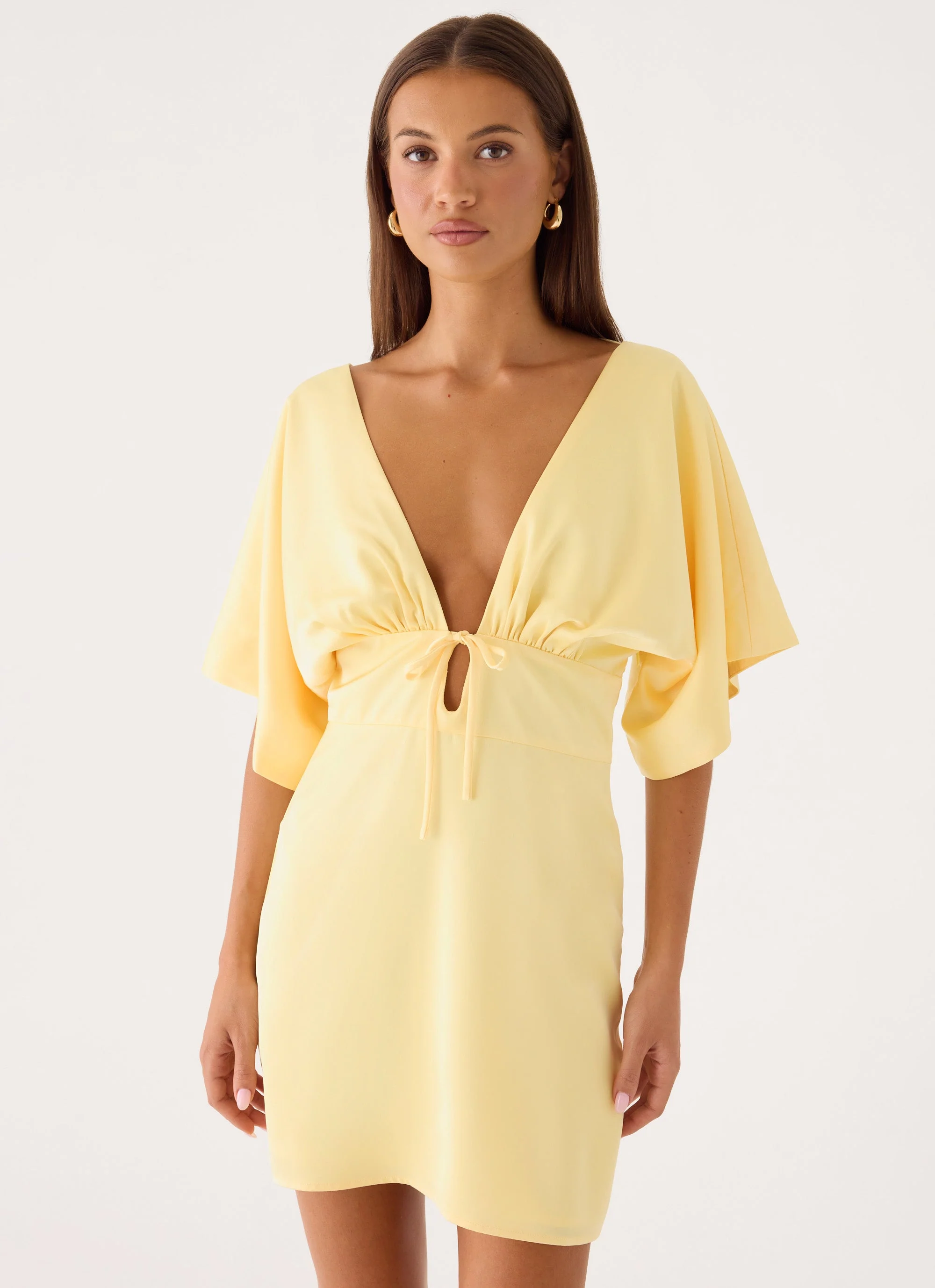 Love On You Mini Dress - Baby Yellow - luluinthesky