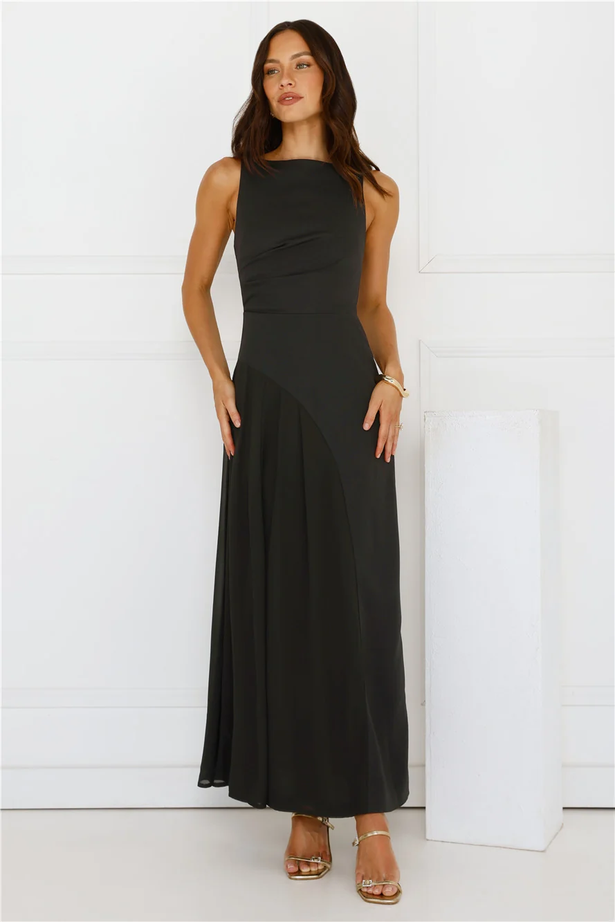 Strut With Style Maxi Dress Black