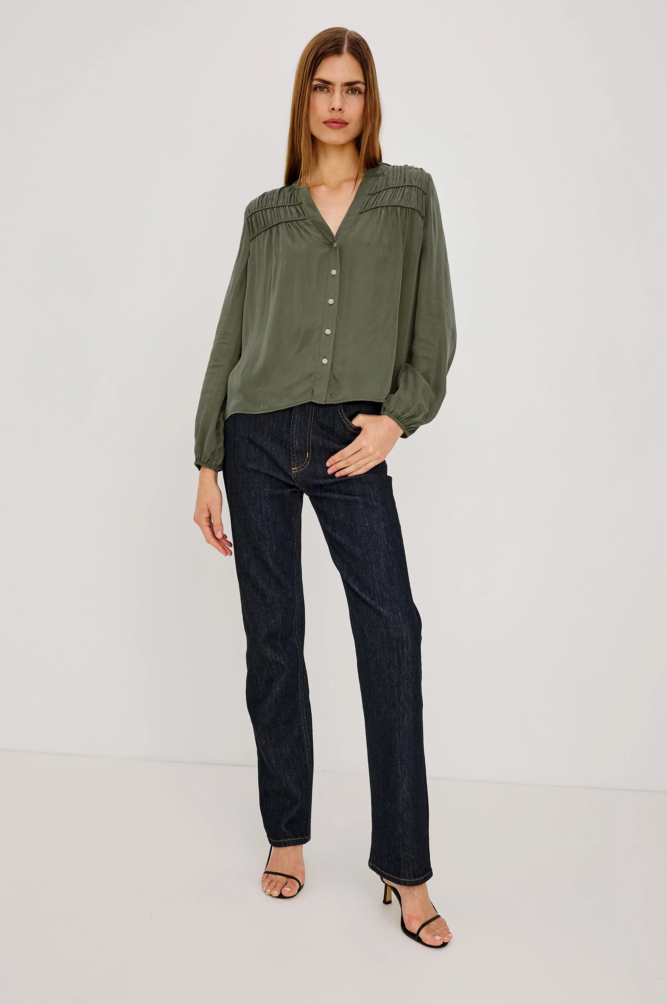 Cadence Shirt - Washed Olive