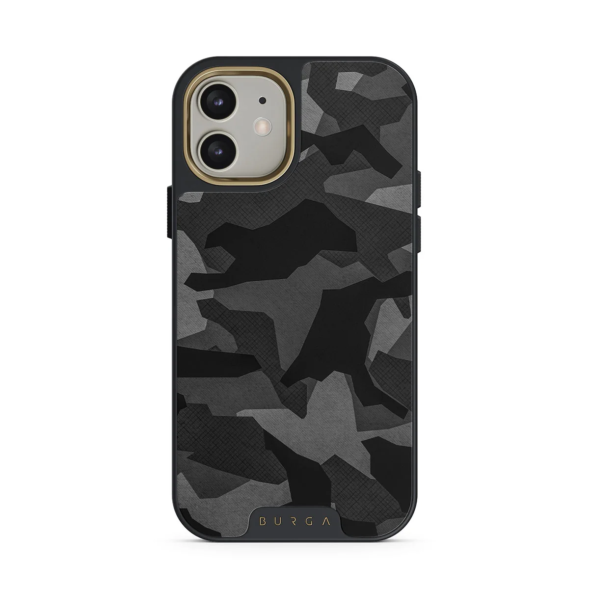 Night Black Camouflage - iPhone 12 ケース