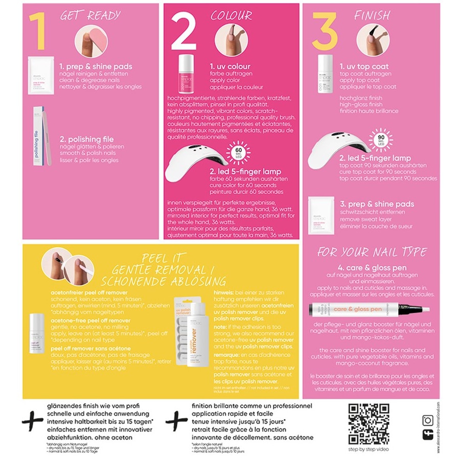 Alessandro Striplac UV Colour UV Starter Set Dry Nails Summer Edition