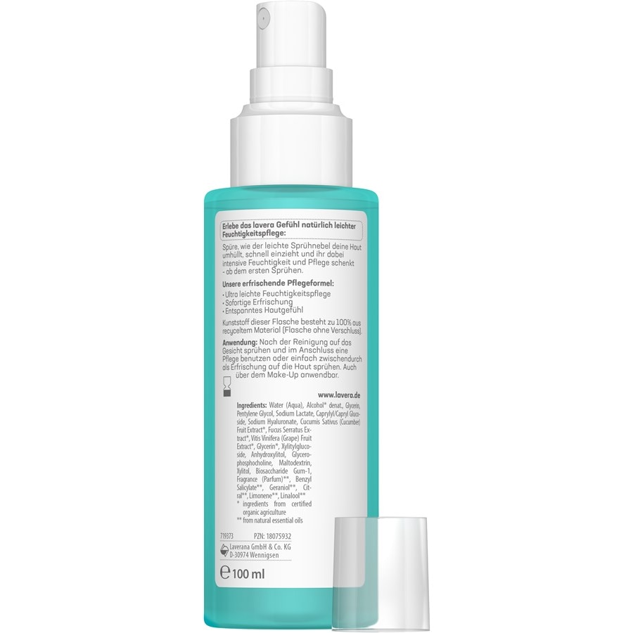 Lavera Opieka dzienna Hydro Refresh spray do pielęgnacji twarzy