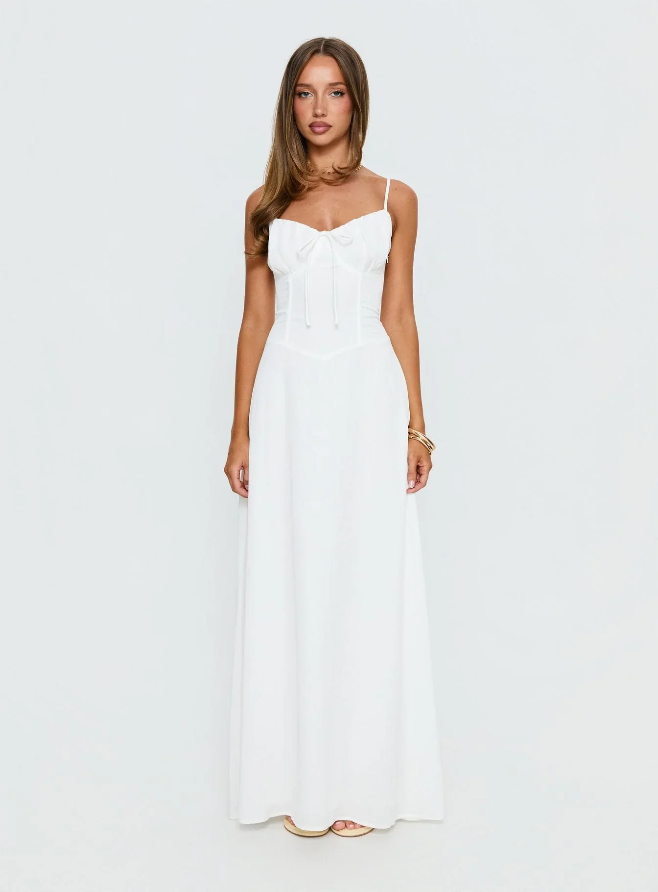Members Only Maxi Dress White - luluinthesky
