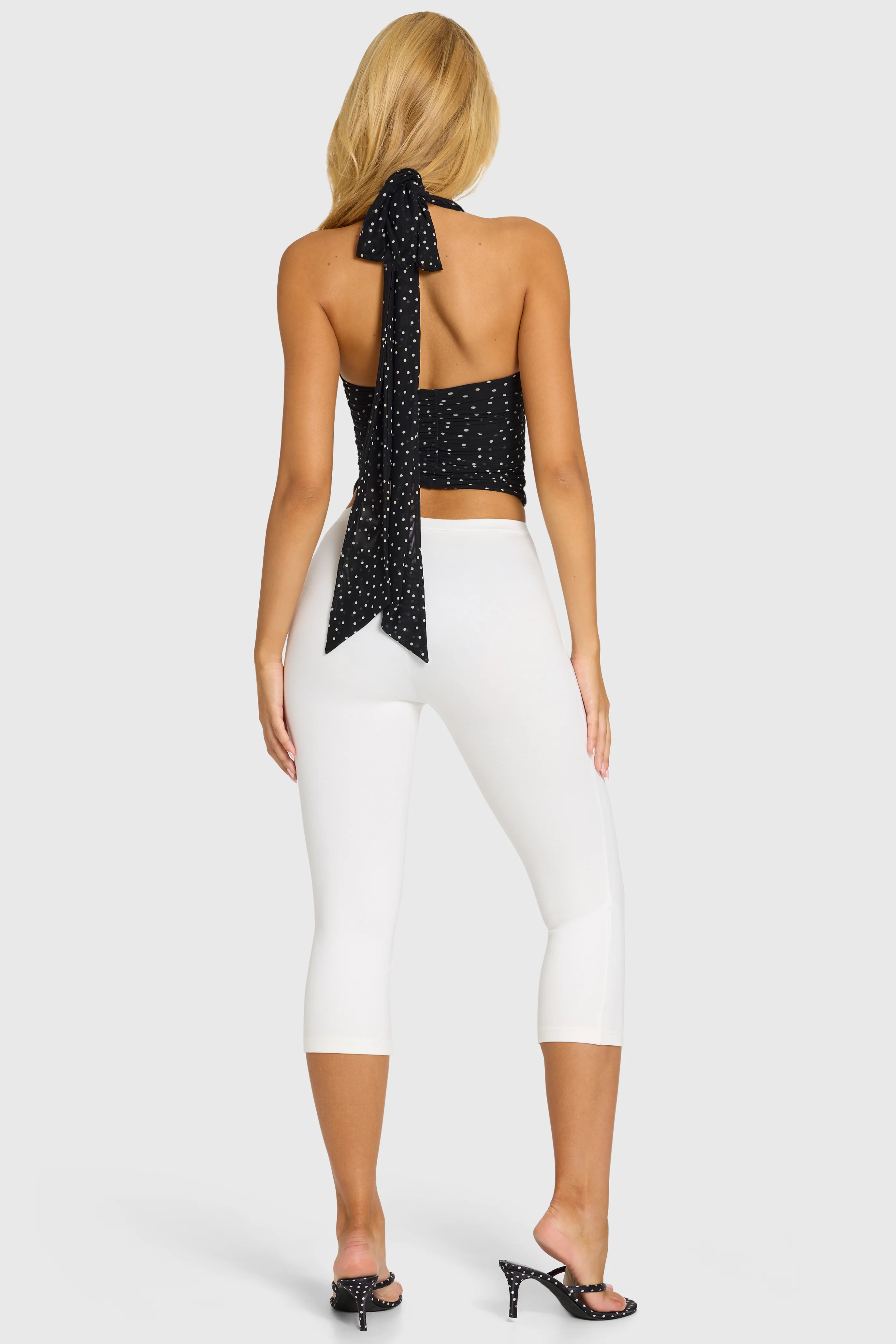 Ponte Capri Leggings in Snow
