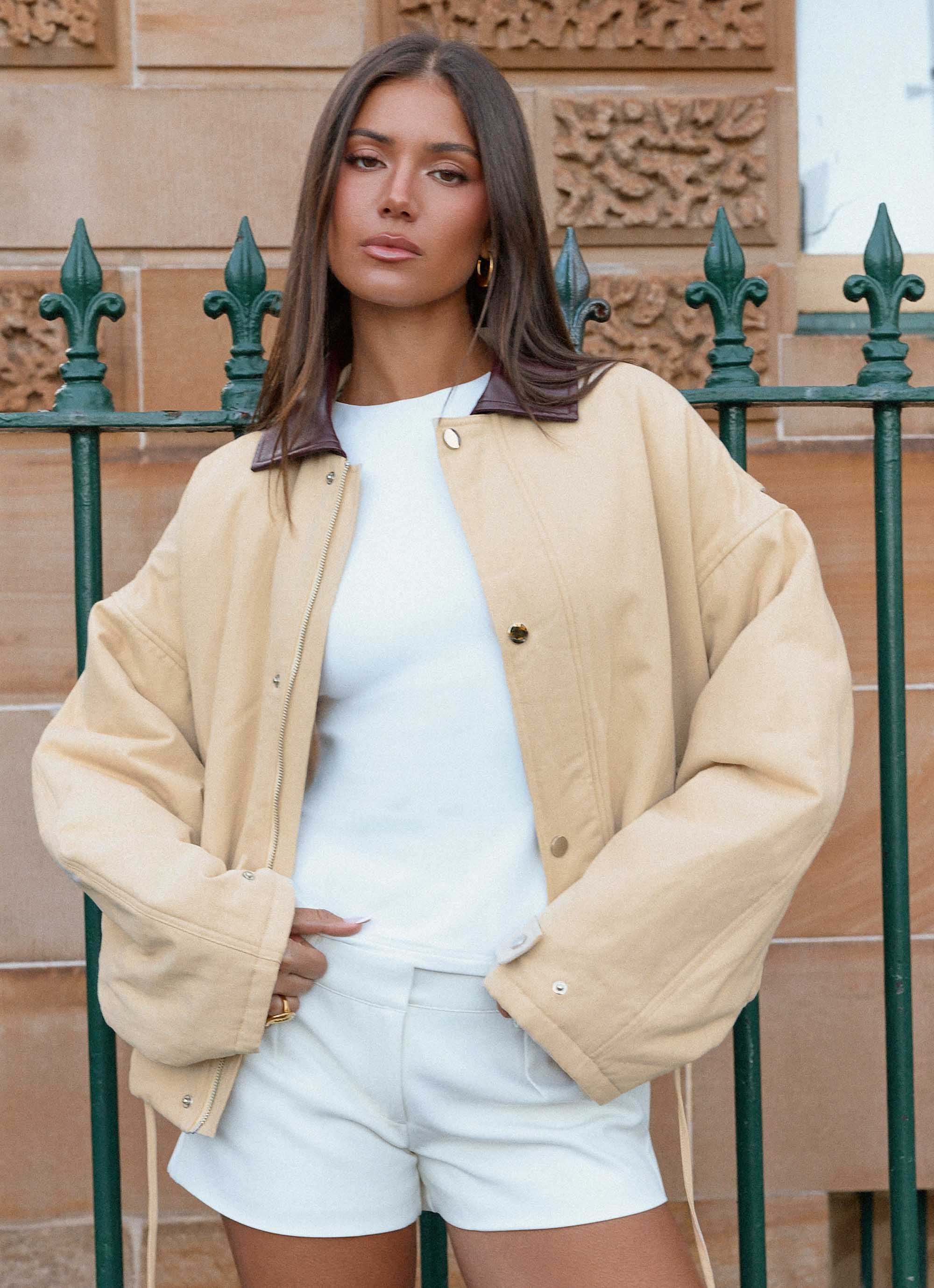 Airplane Mode Twill Blouson Jacket - Natural