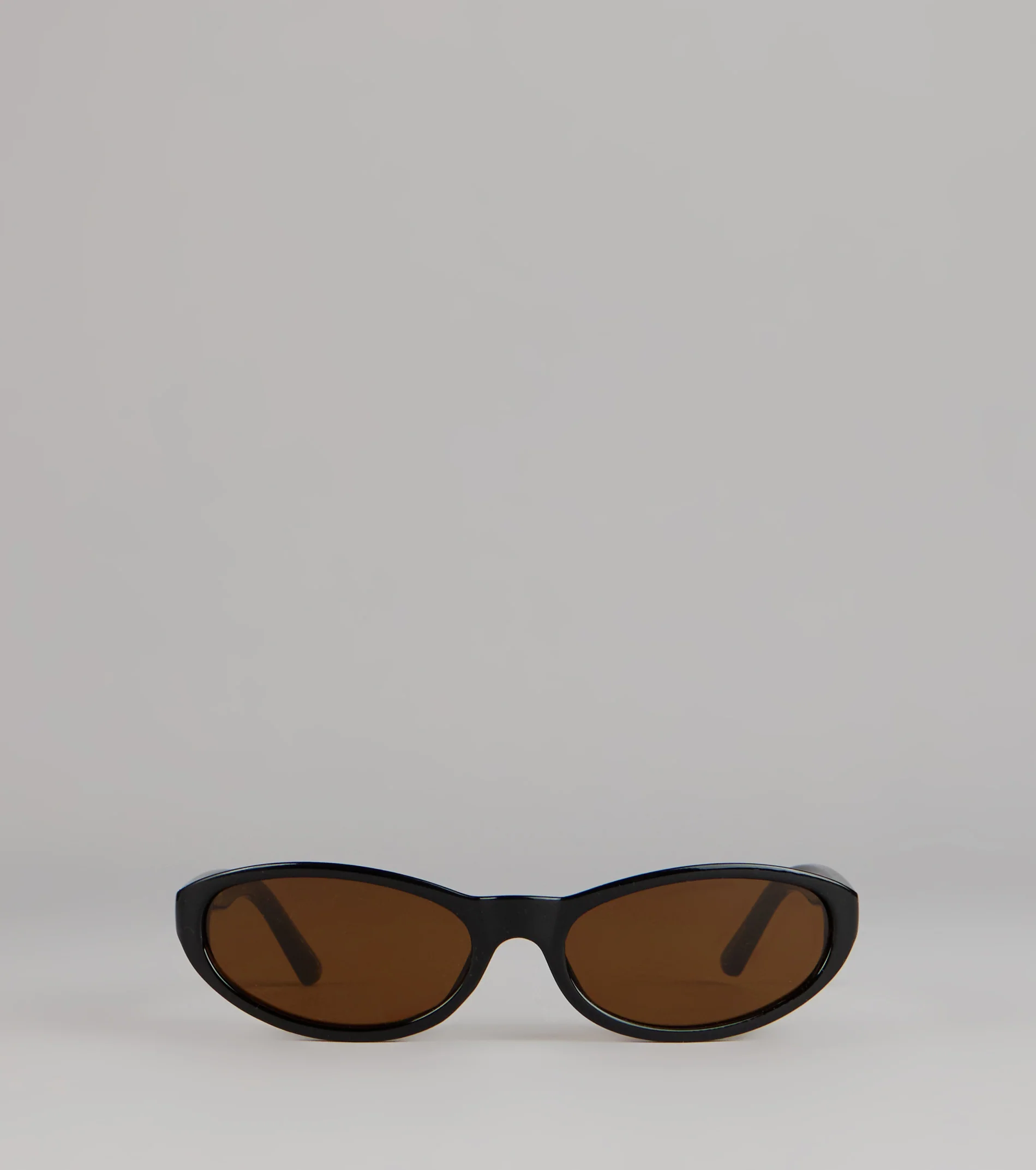 Minimalist Sleek Oval Sunglasses