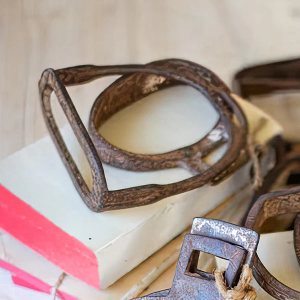 Antique Inspired Iron Riding Stirrups, Set of Two
