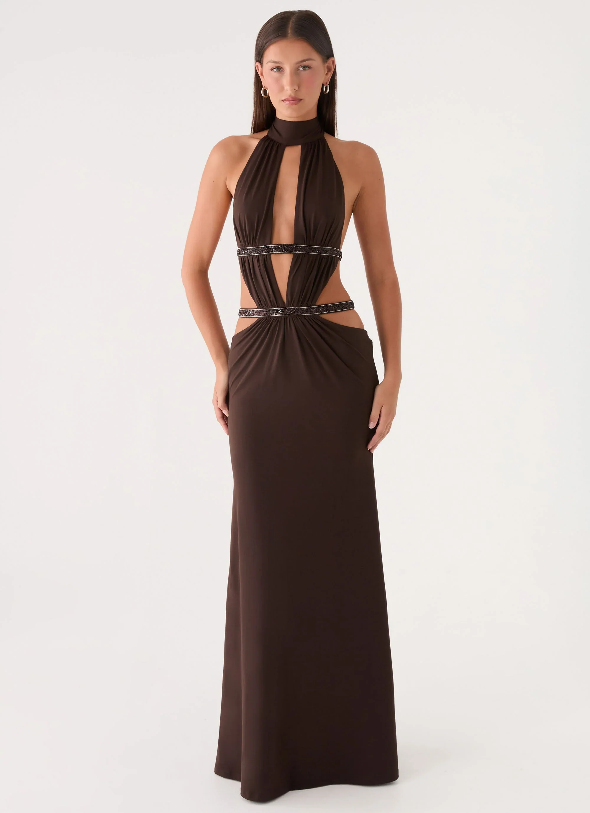 Kendrah Maxi Dress - Chocolate