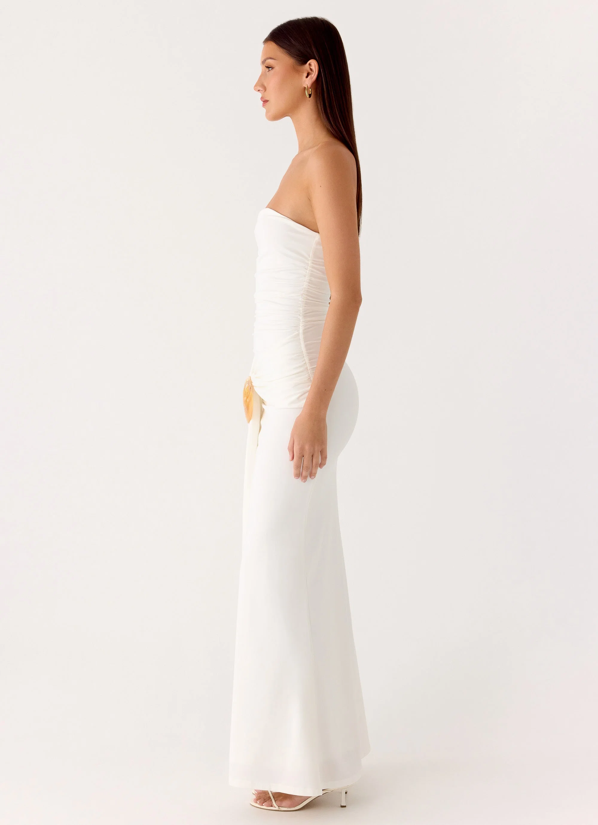 Party After Party Shell Maxi Dress - White
