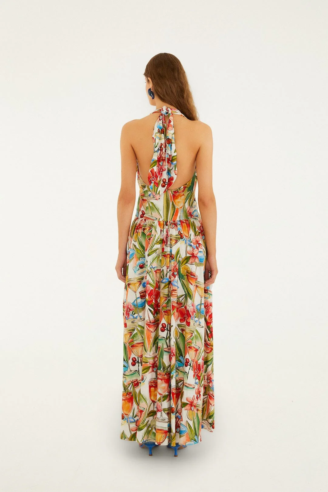 Off-White Cocktail Maxi Dress