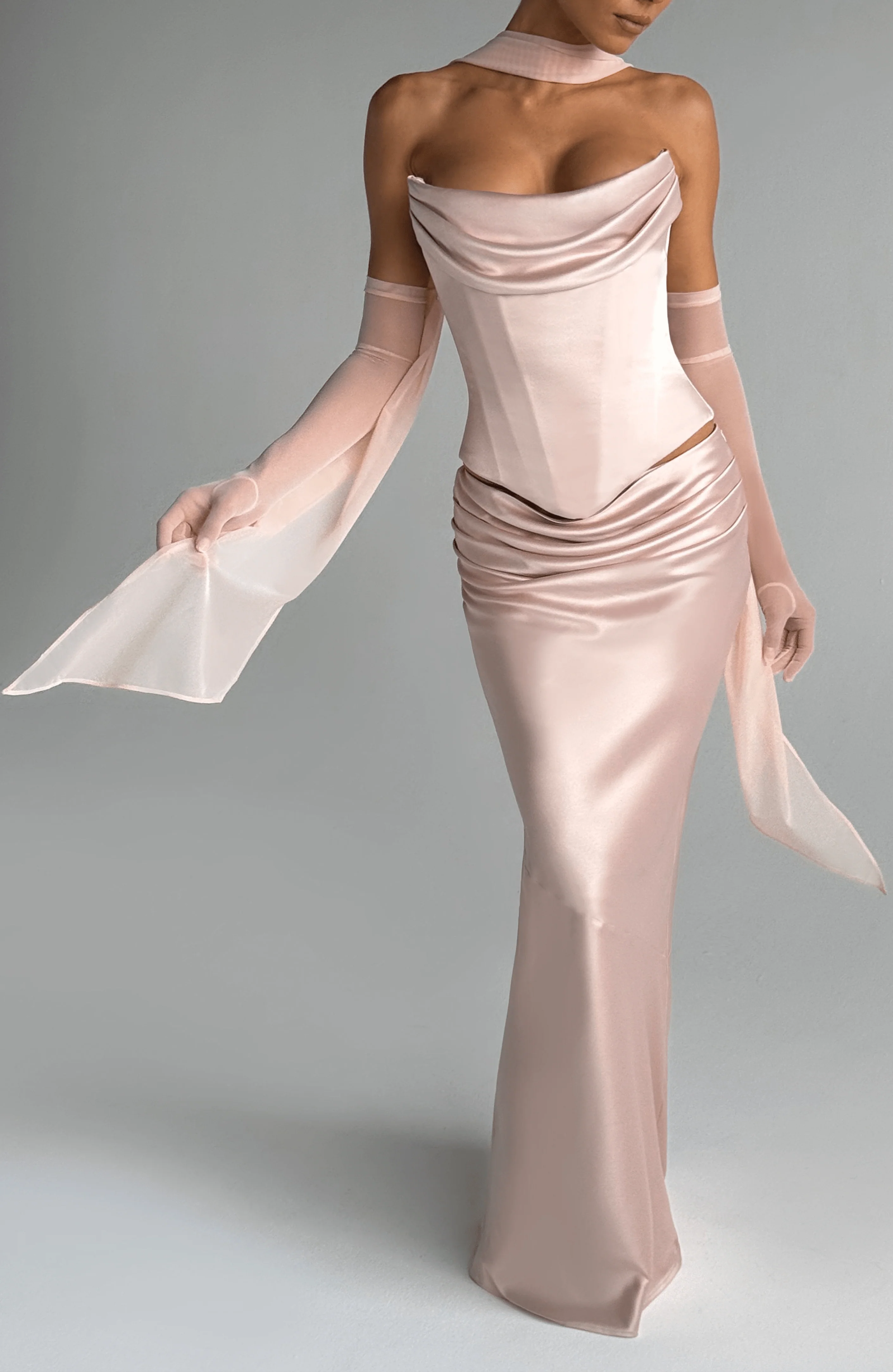 Ayla Scarf - Soft Peach