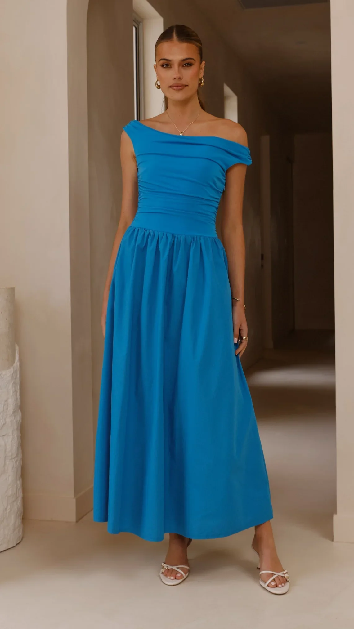 Immy Midi Dress - Blue