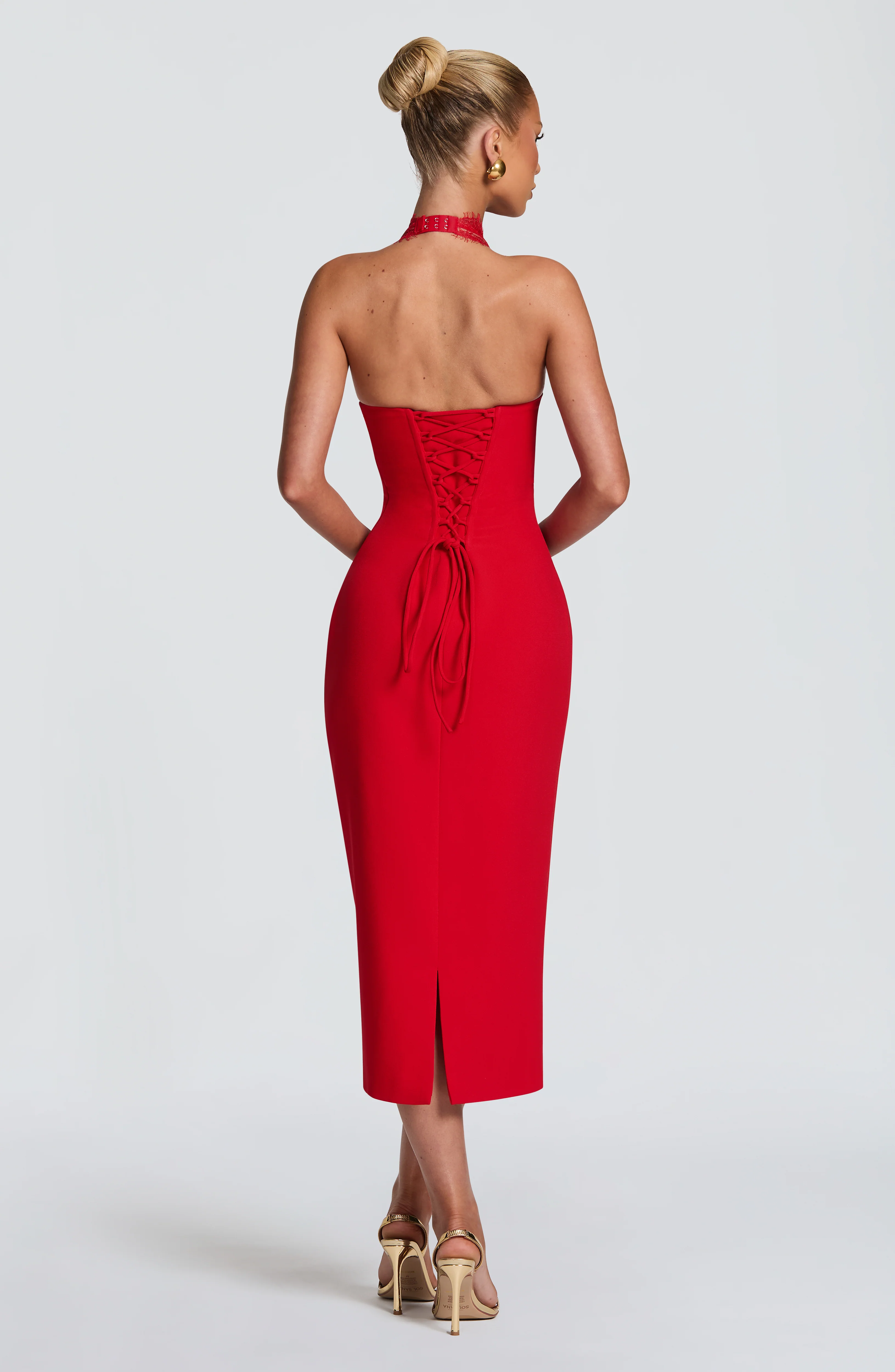 Fiorenza Midi Dress - Red