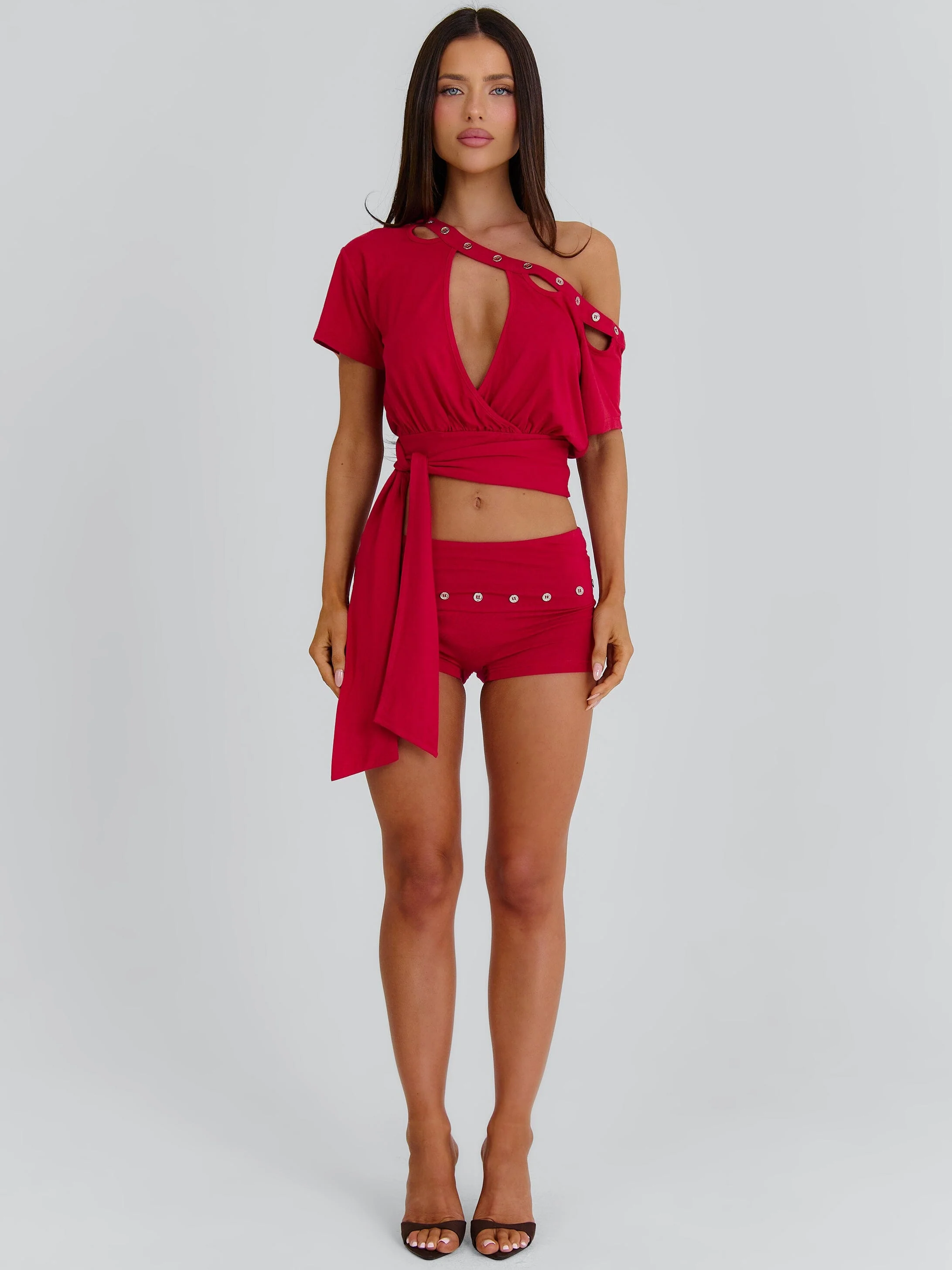 JANIYA CROP TOP RED