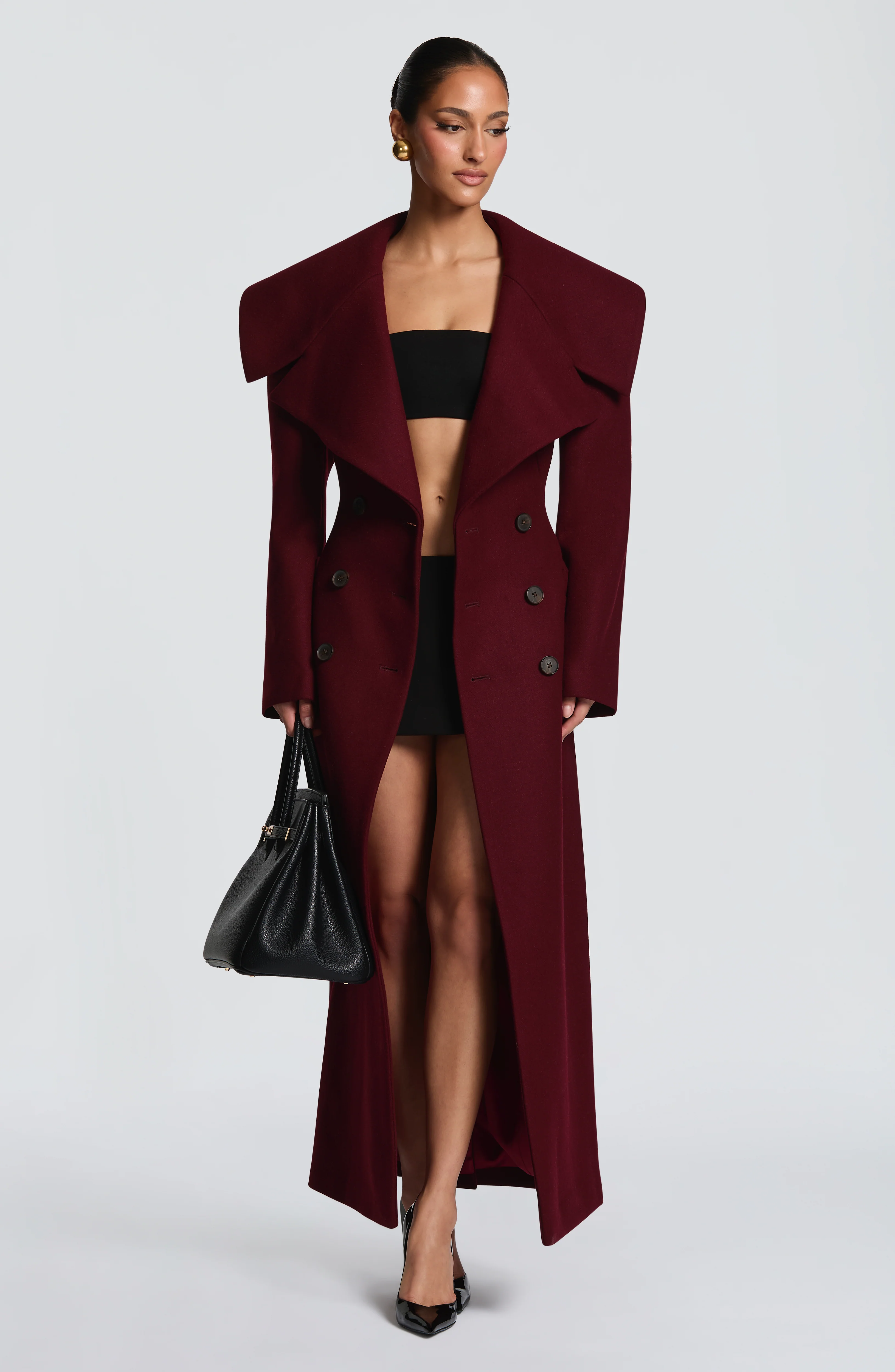 Calypso Coat - Burgundy
