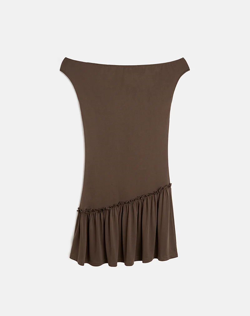 Ciro Mini Dress in Chocolate
