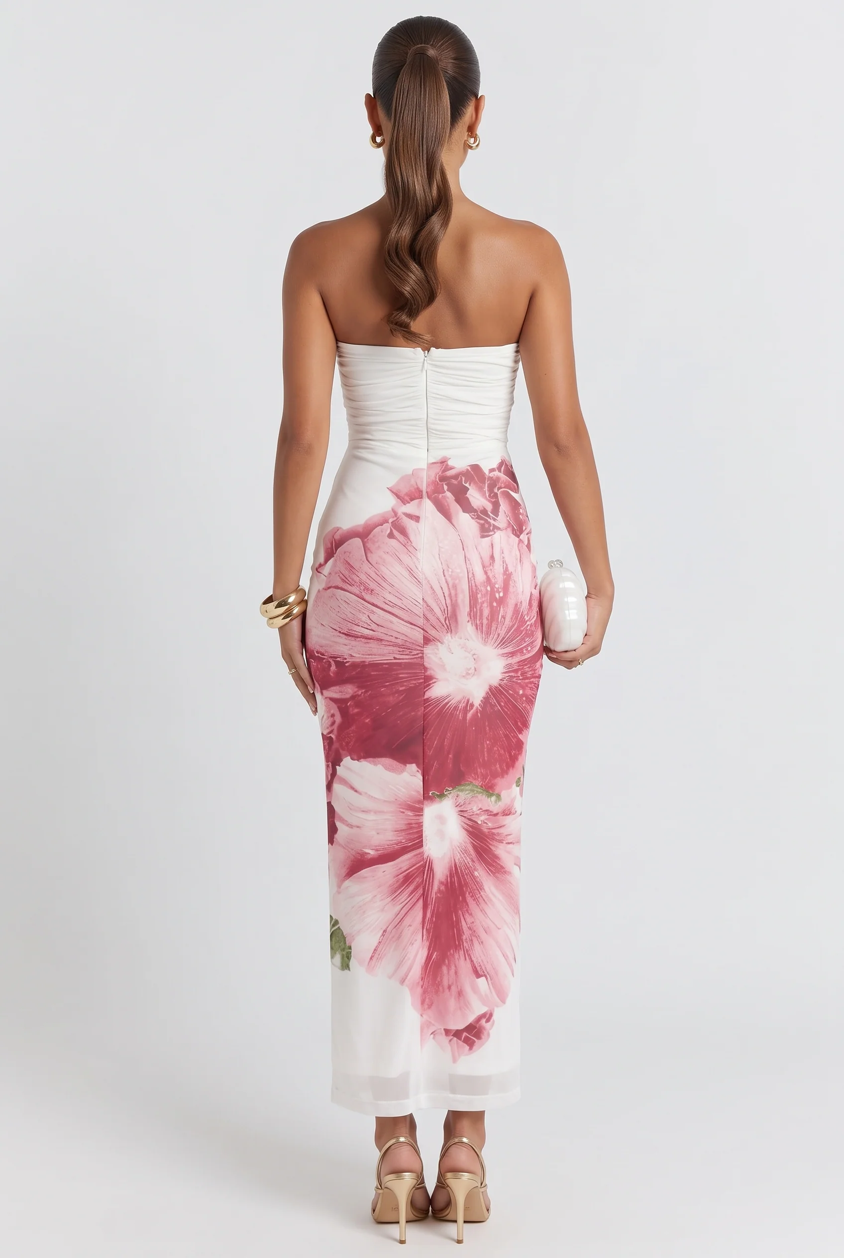 Lahita Hibiscus Midi Dress