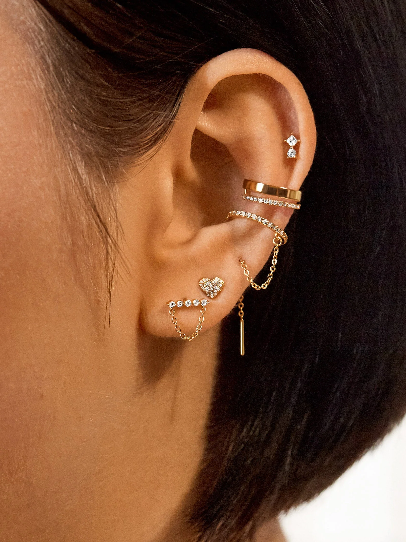Emely 14K Gold Ear Cuff - Gold