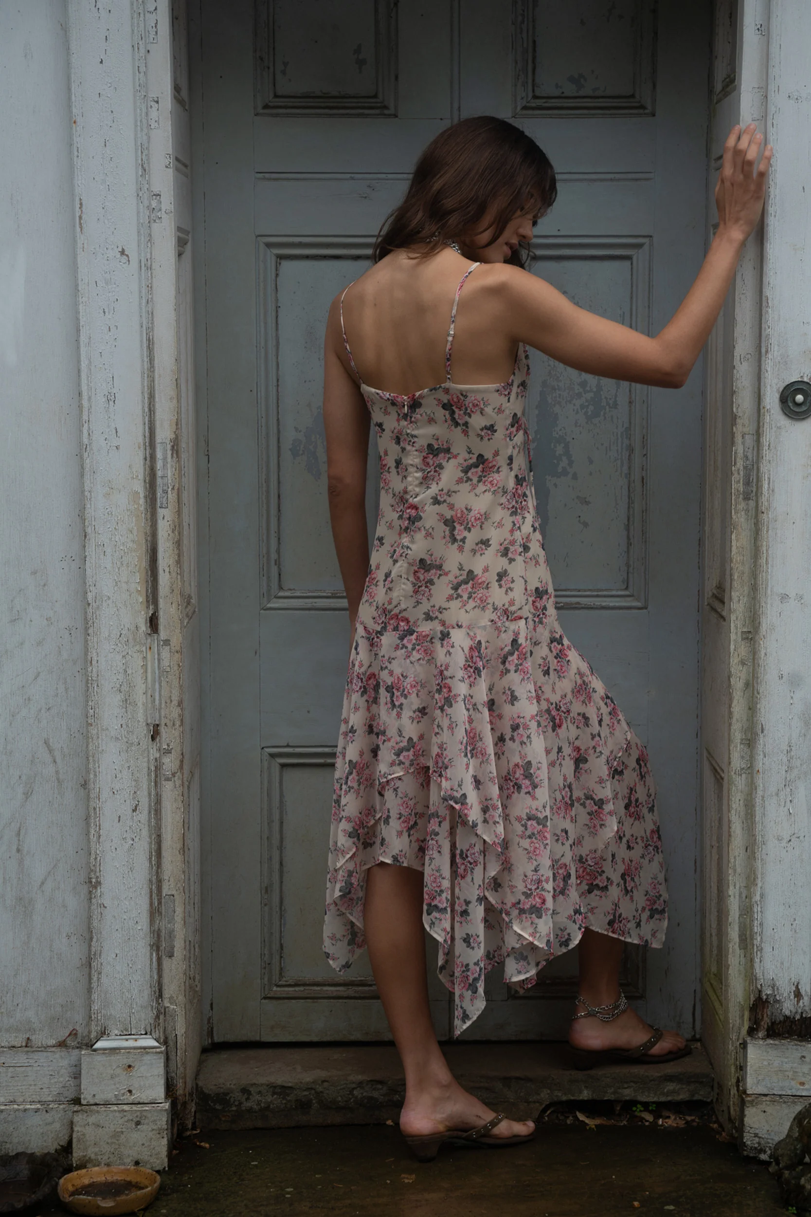 Elsie Pink Midi Dress