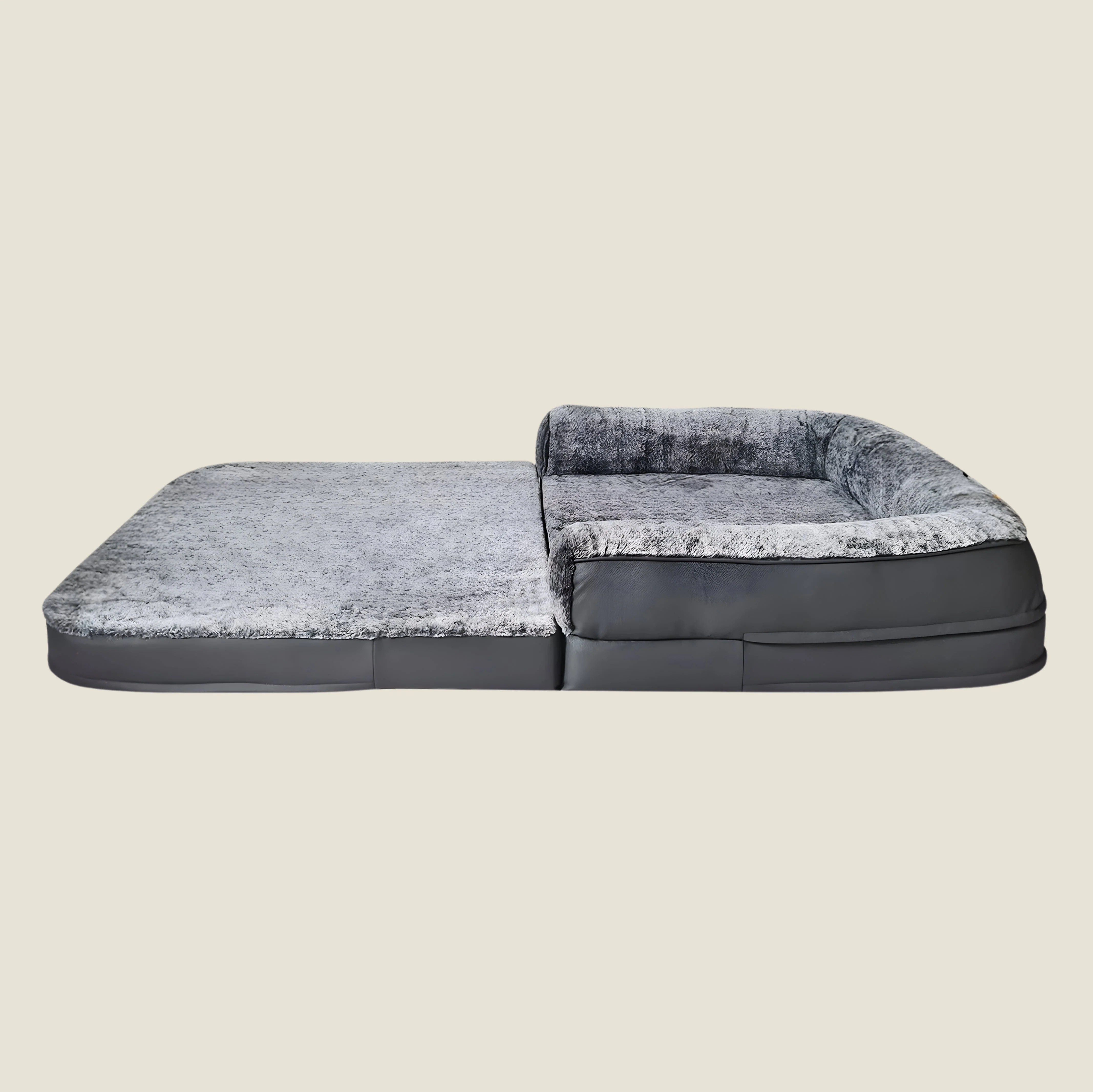 Orthopedic Human-Size Dog Bed - Stone Gray