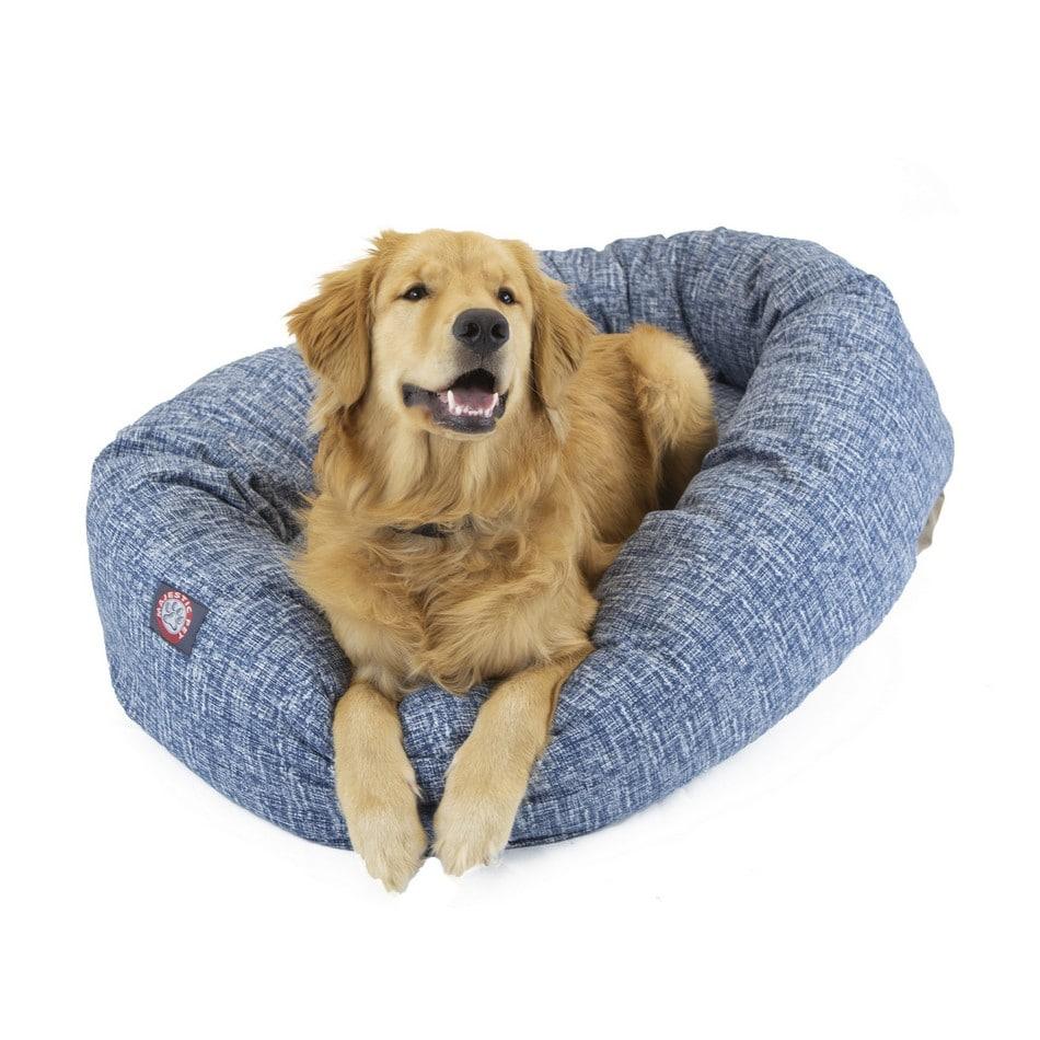 Palette Heathered Bagel Dog Bed