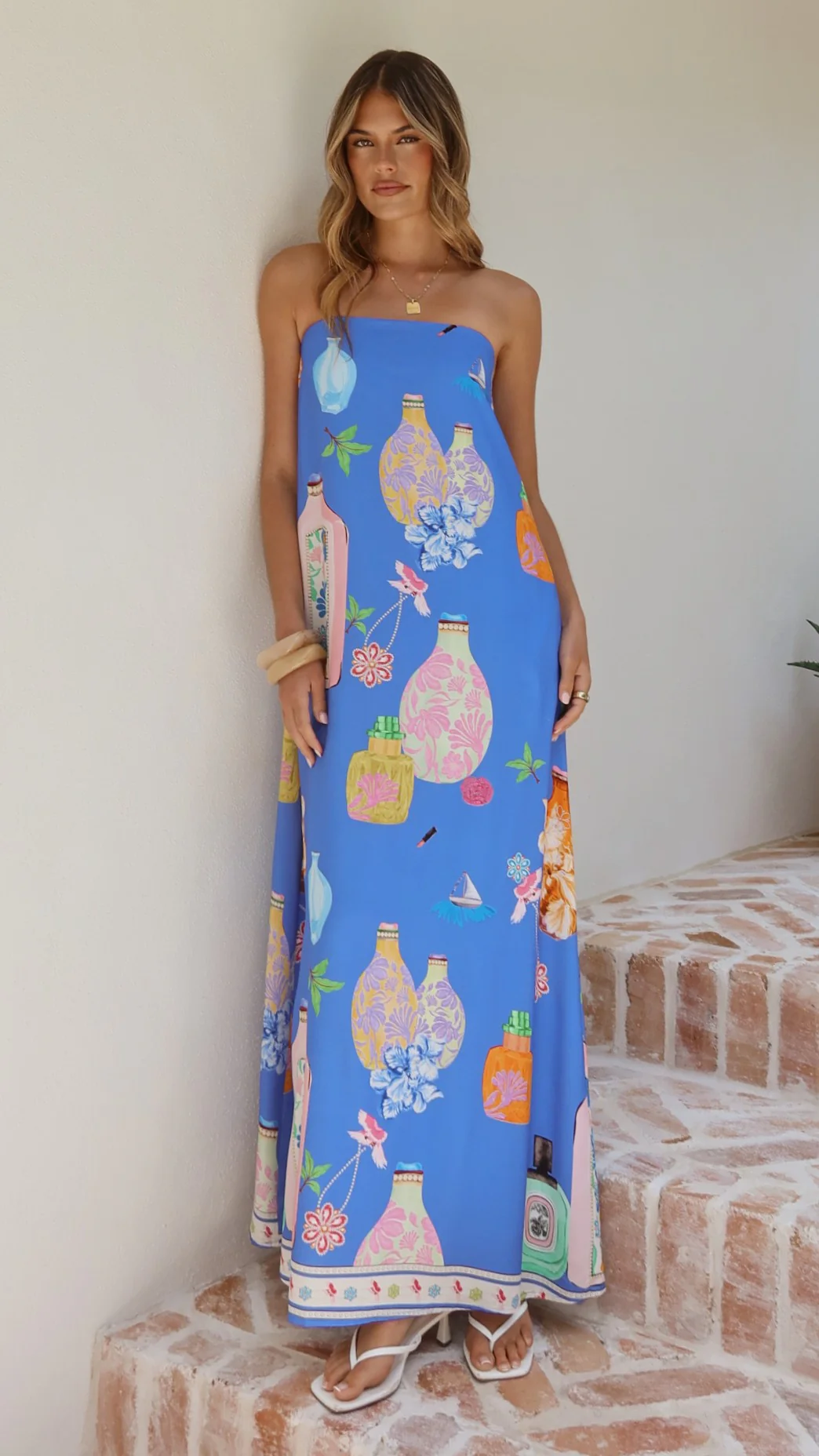 Elida Strapless Maxi Dress - Perfume Dreams