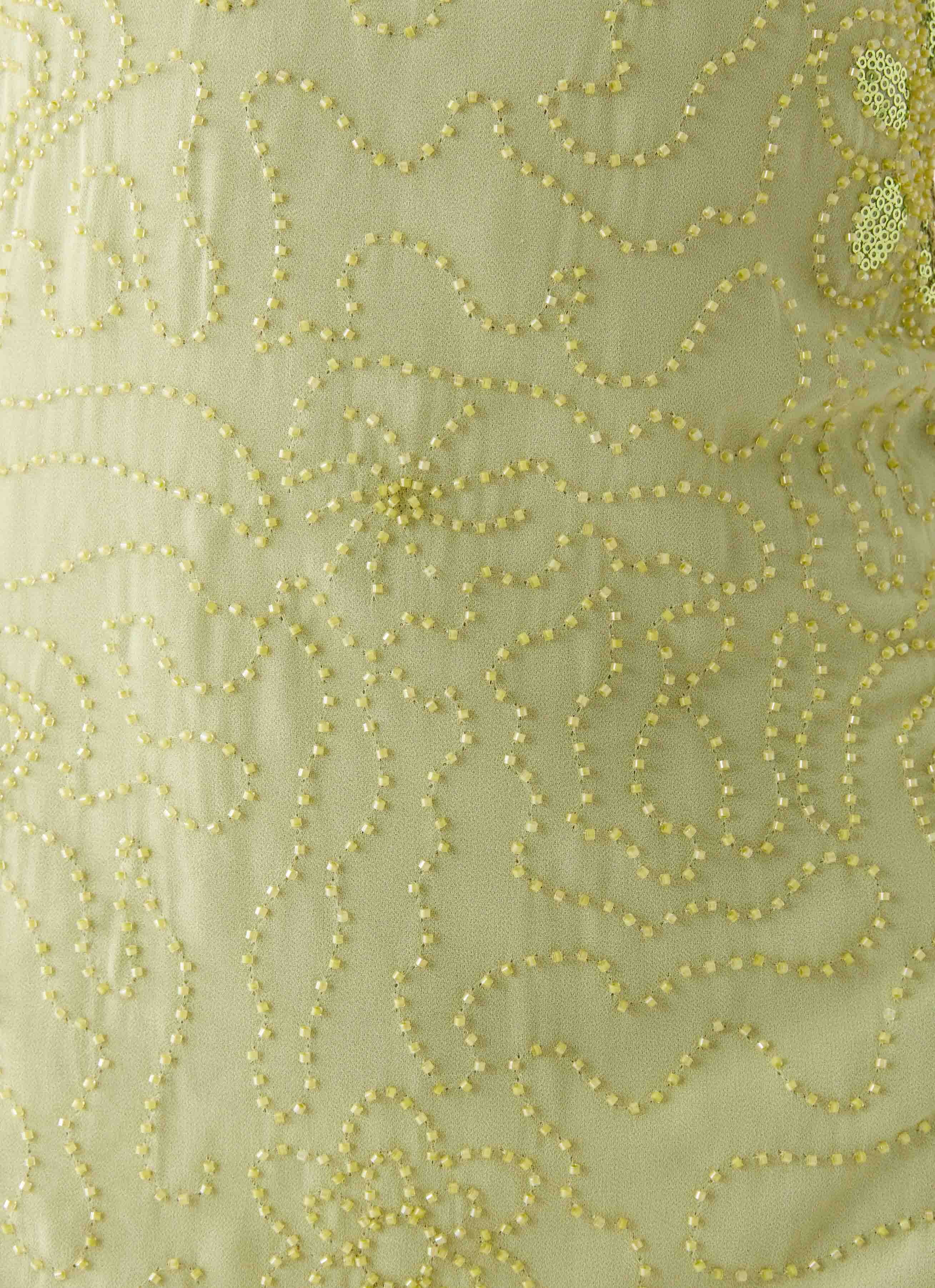 Kiara Beaded Mini Dress - Mint - luluinthesky