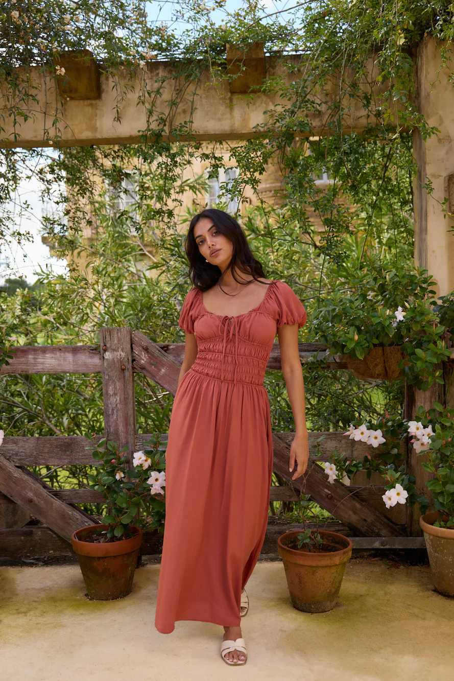 Dusk and Dawn Maxi Dress Brown