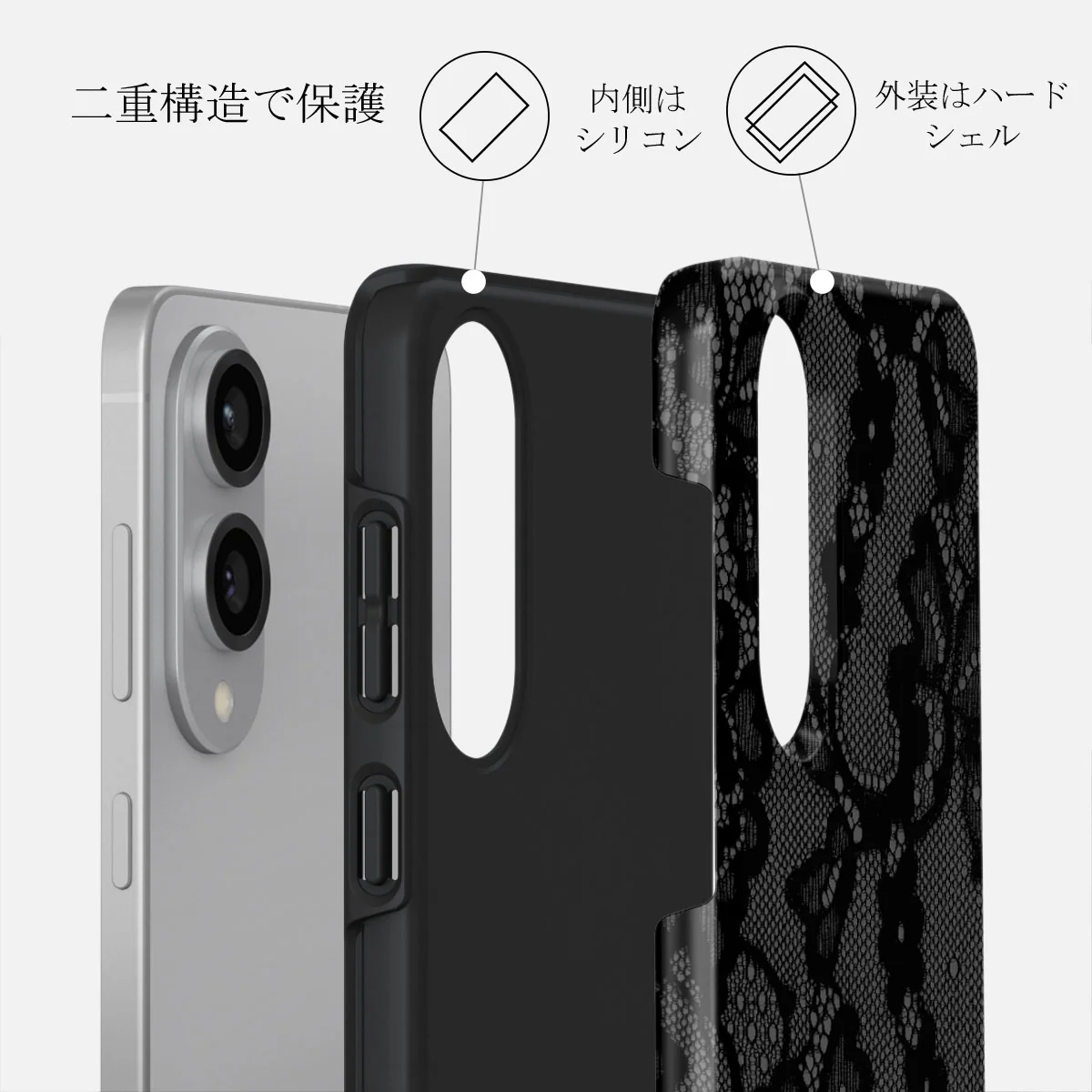 Magnetic - Samsung Galaxy S25 Edge ケース