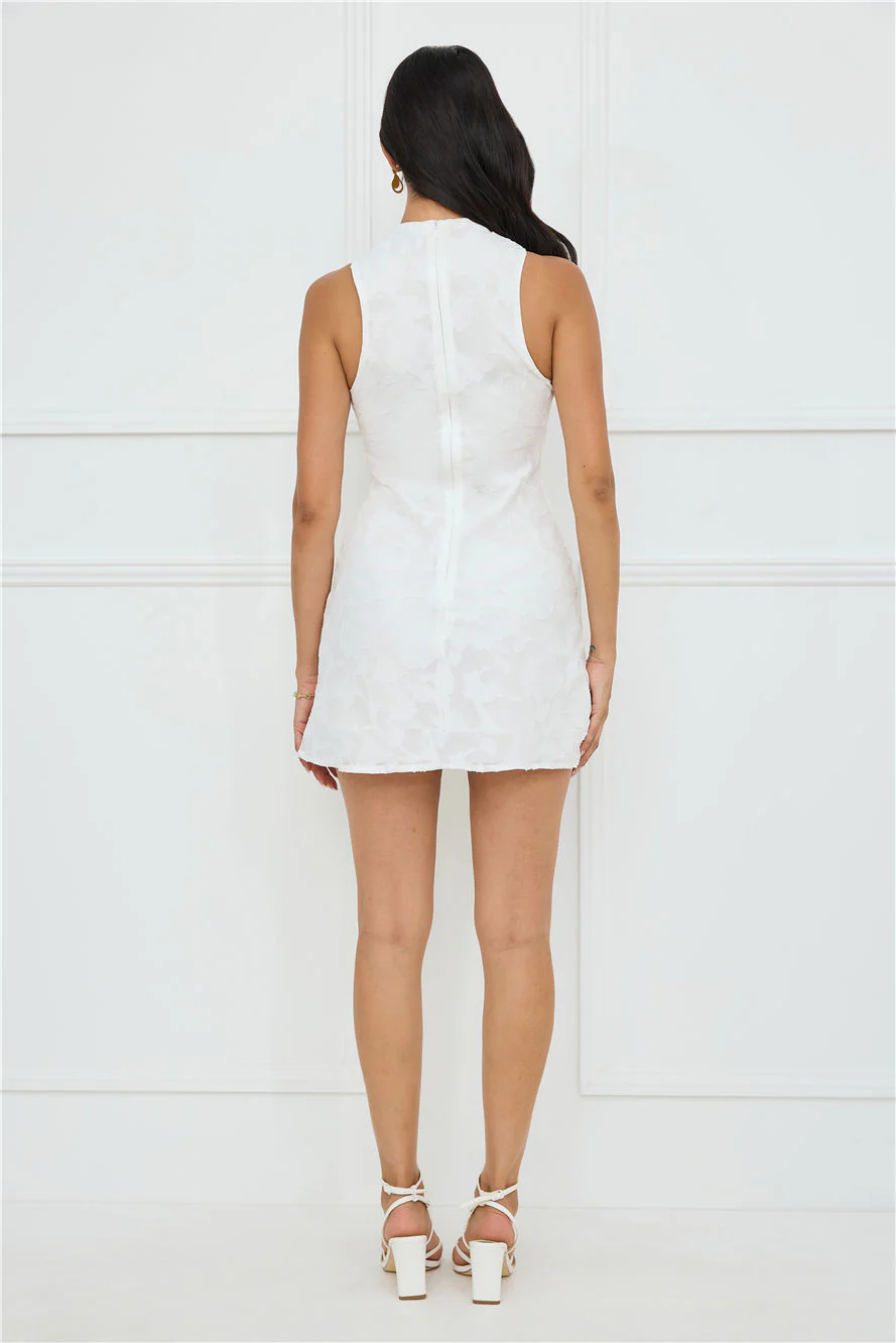 Darling Delight Mini Dress White