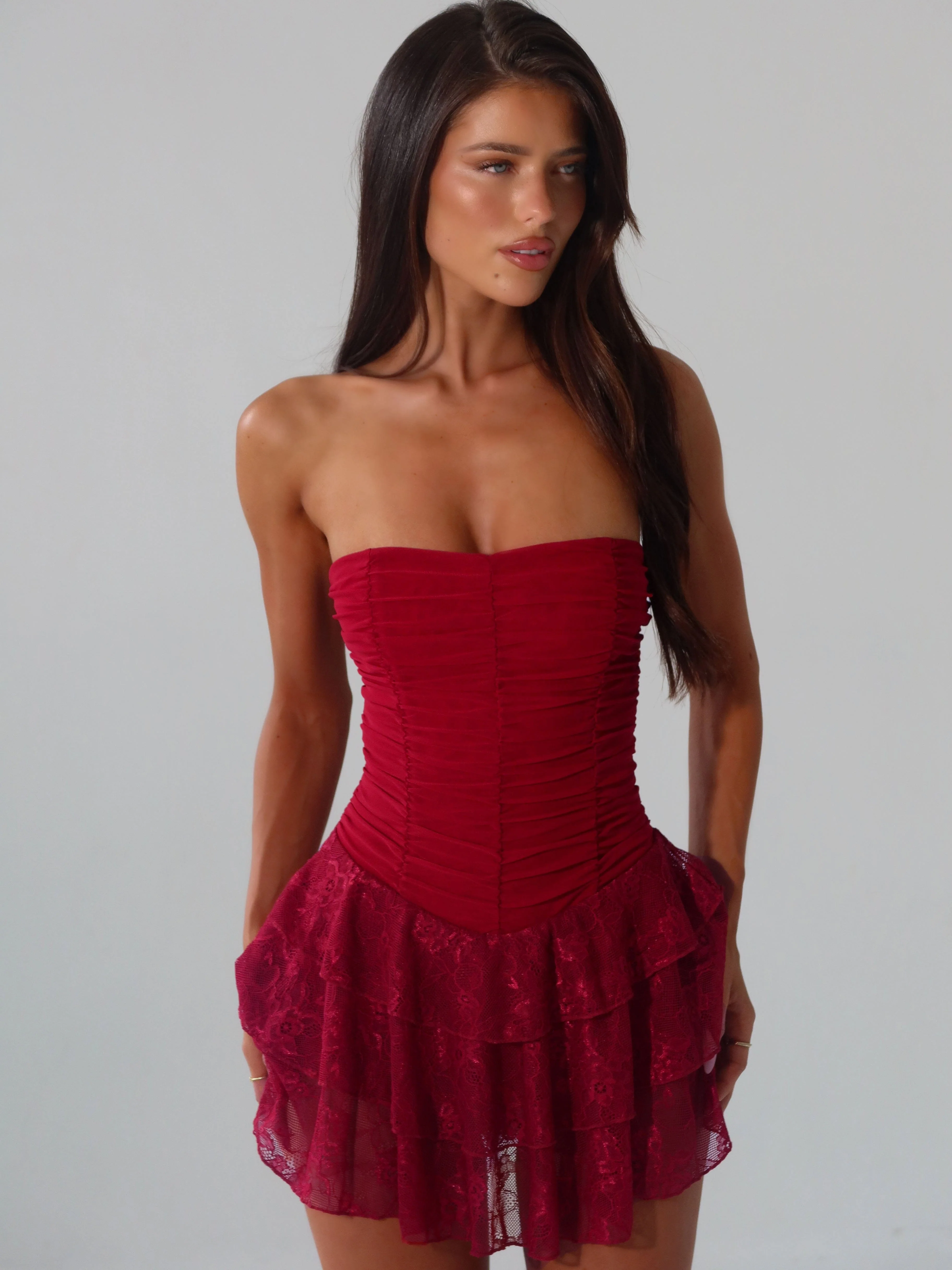 TAMZY MINI DRESS RED