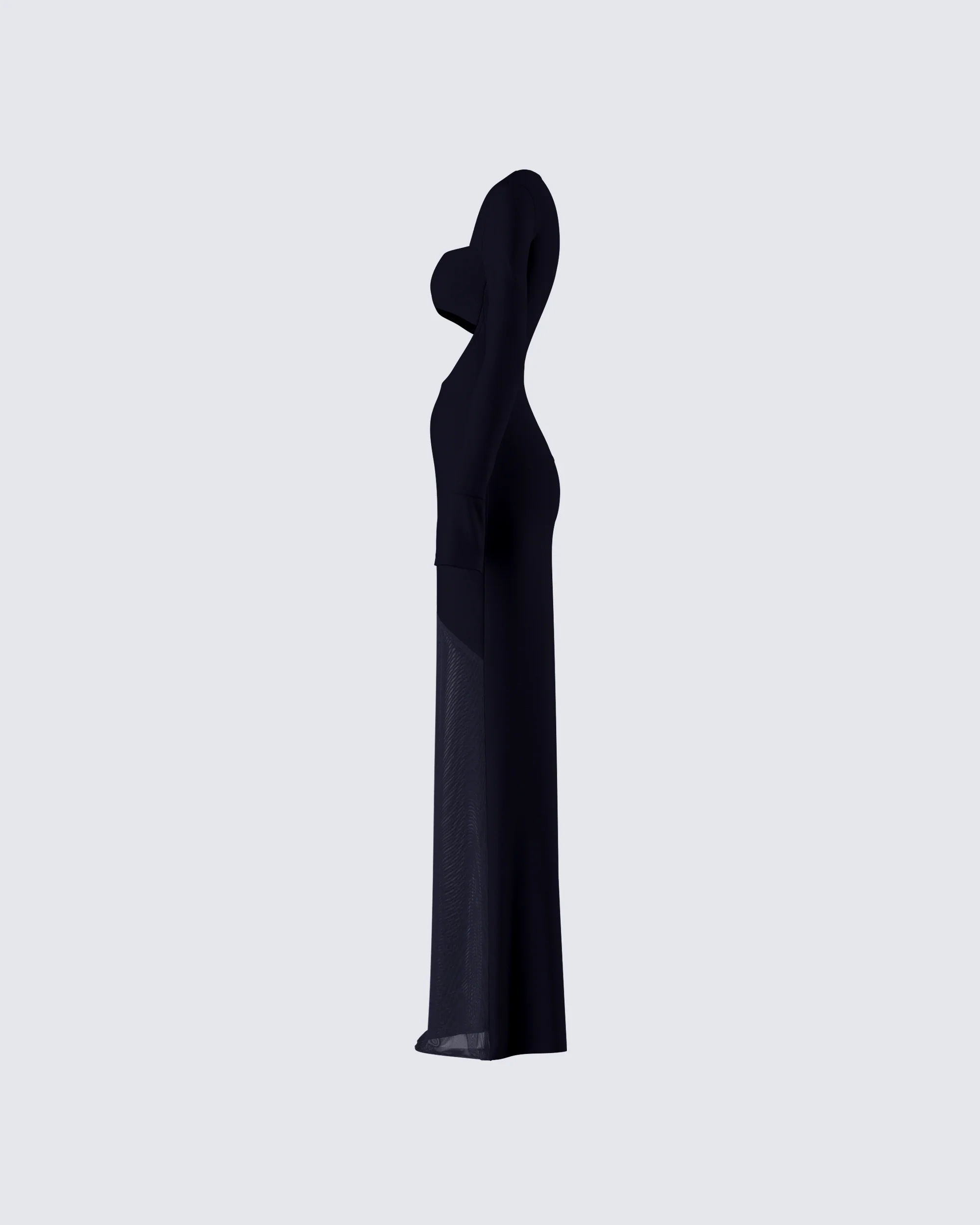Eda Black Bandeau Maxi Dress