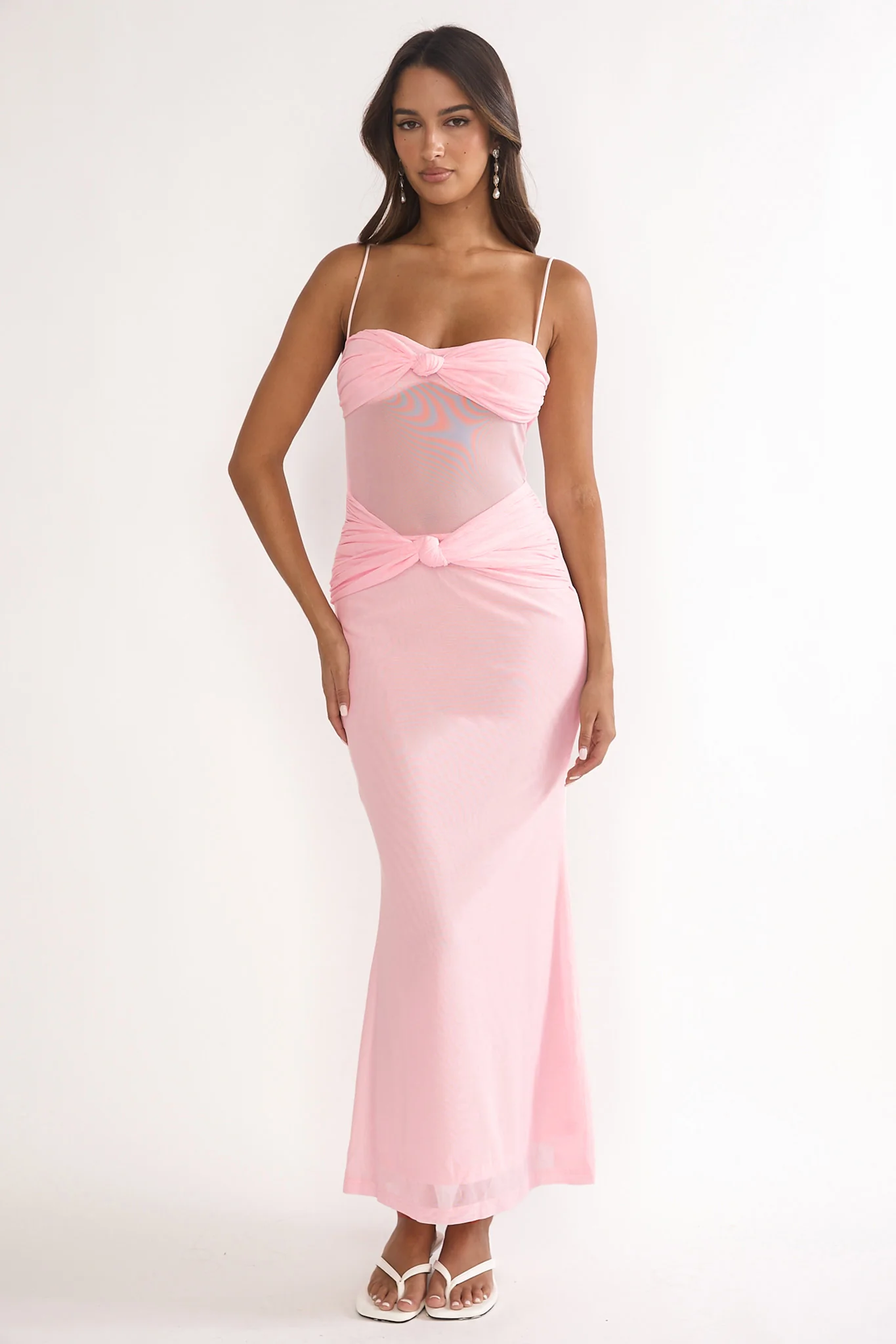 Stara Knot Accent Maxi Dress Blush