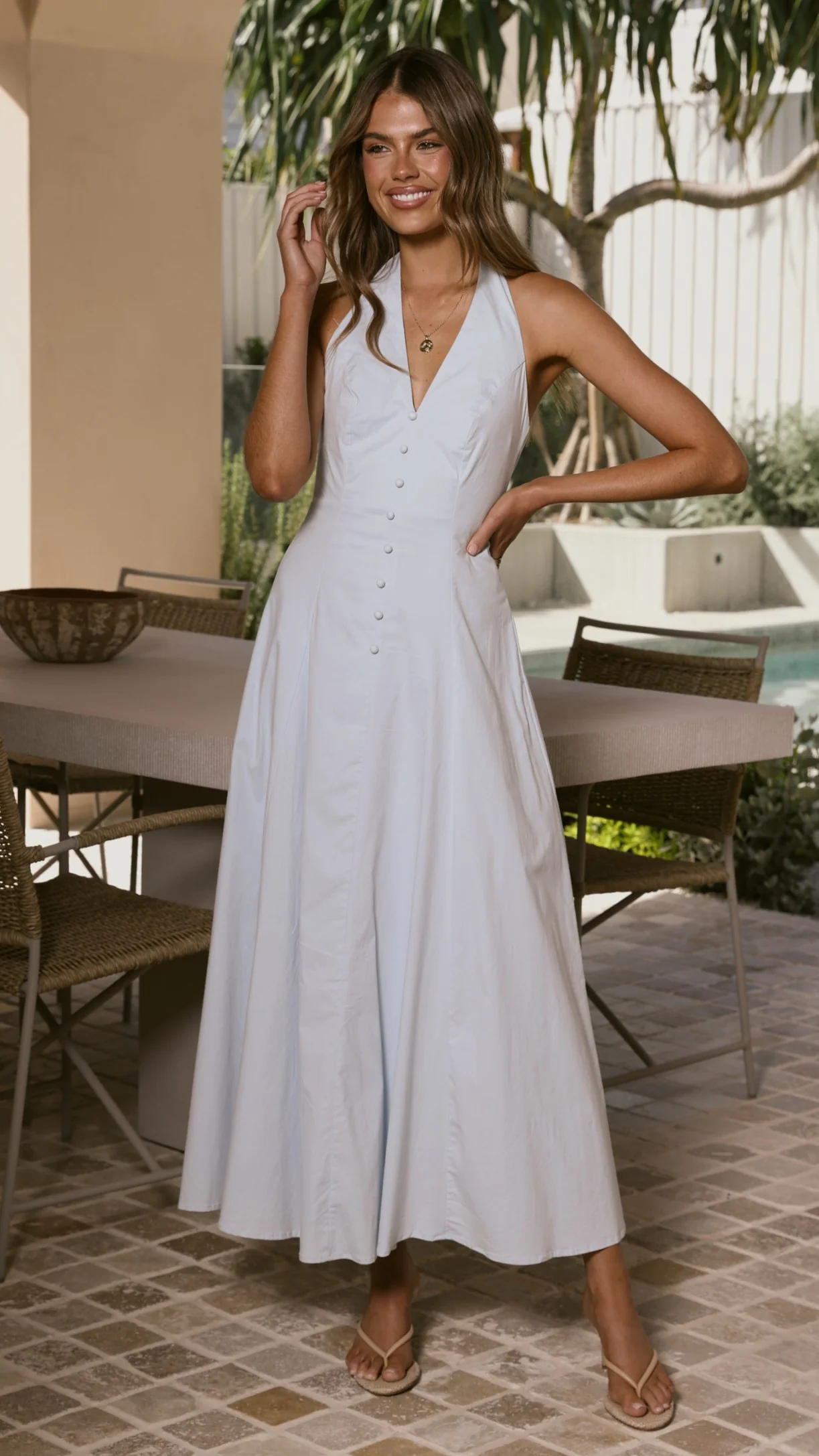 Kaia Maxi Dress - Blue