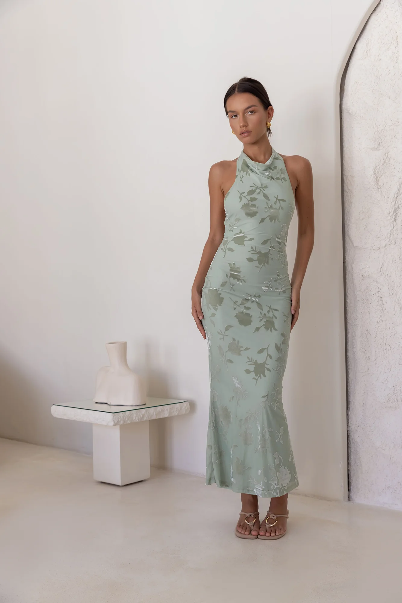 Tropic Whisper Maxi Dress Sage