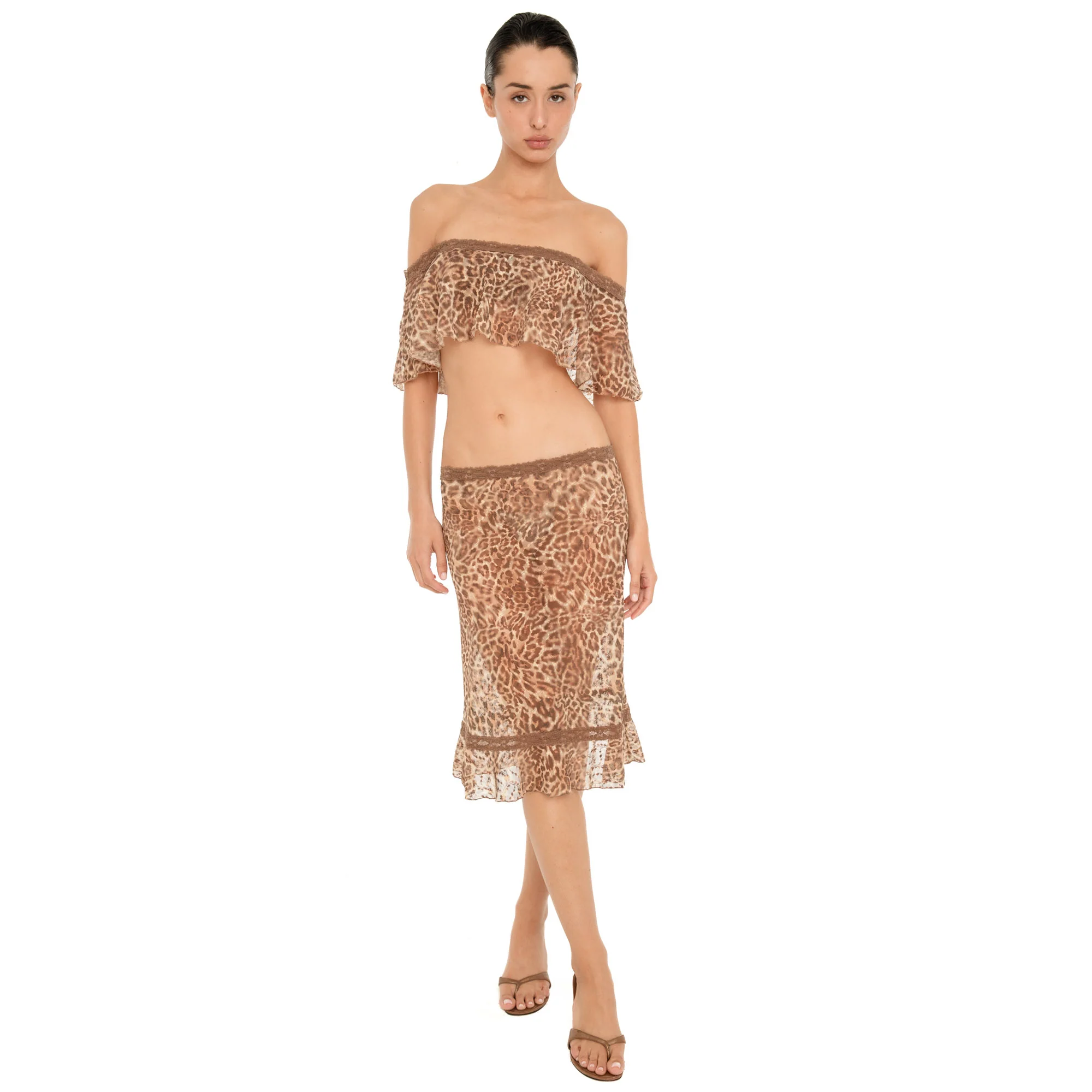 Liulu Leopard Skirt