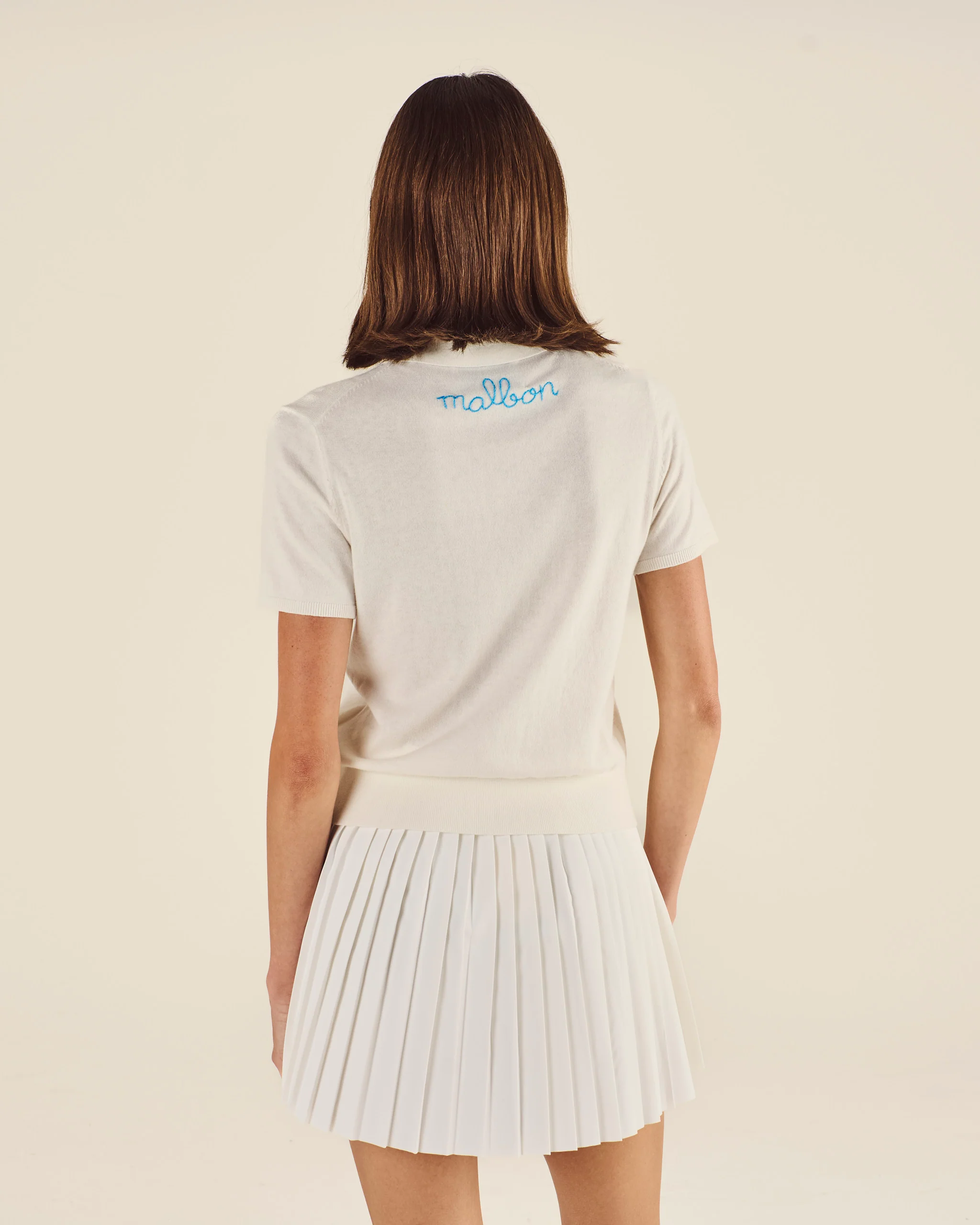 Lingua Franca Cotton Silk Polo