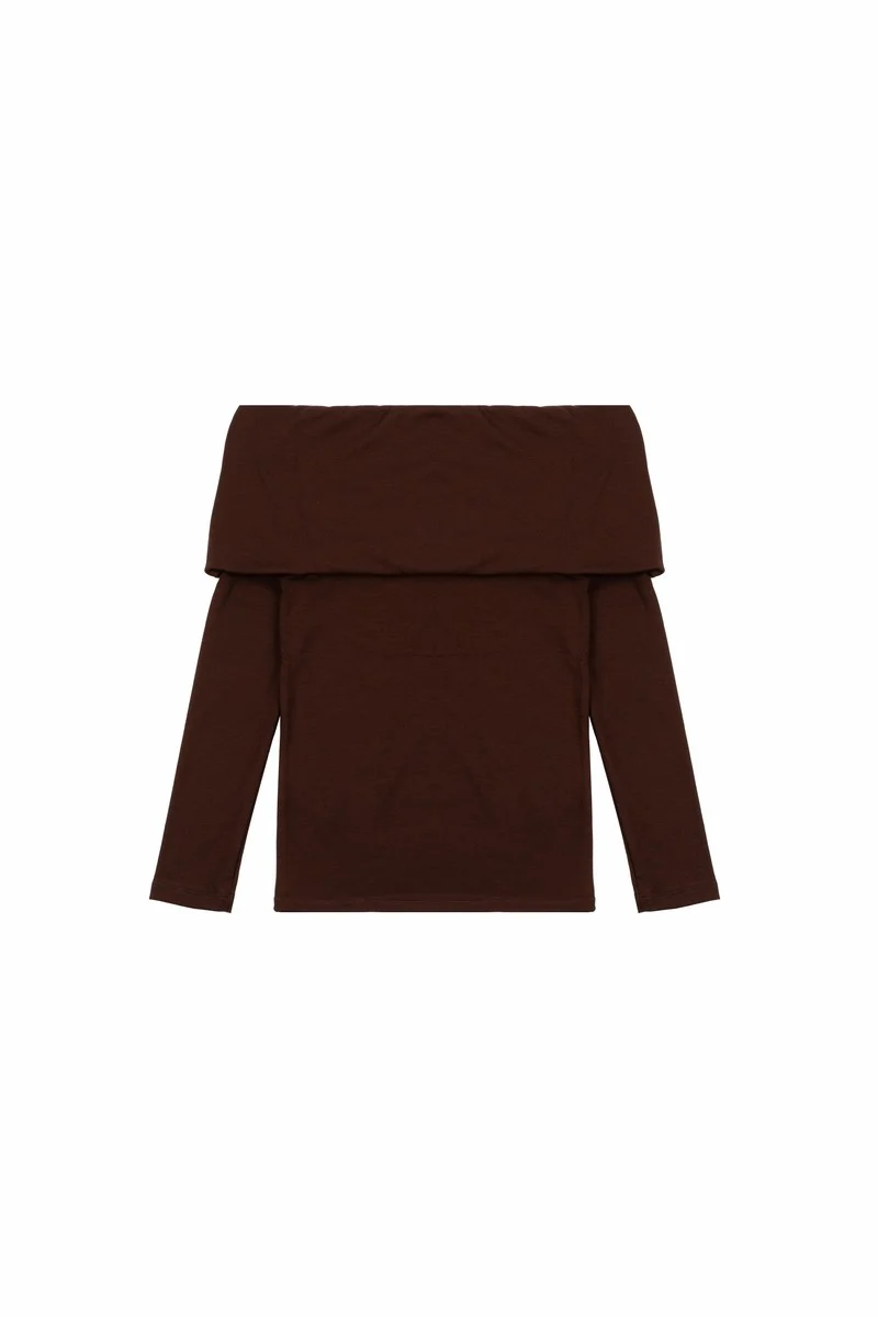 Foldover Off-The-Shoulder Top