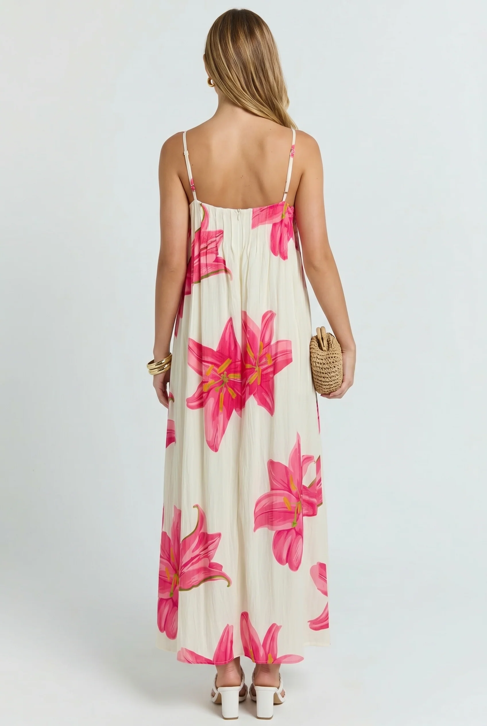 Palm Royale Pleated Maxi Dress