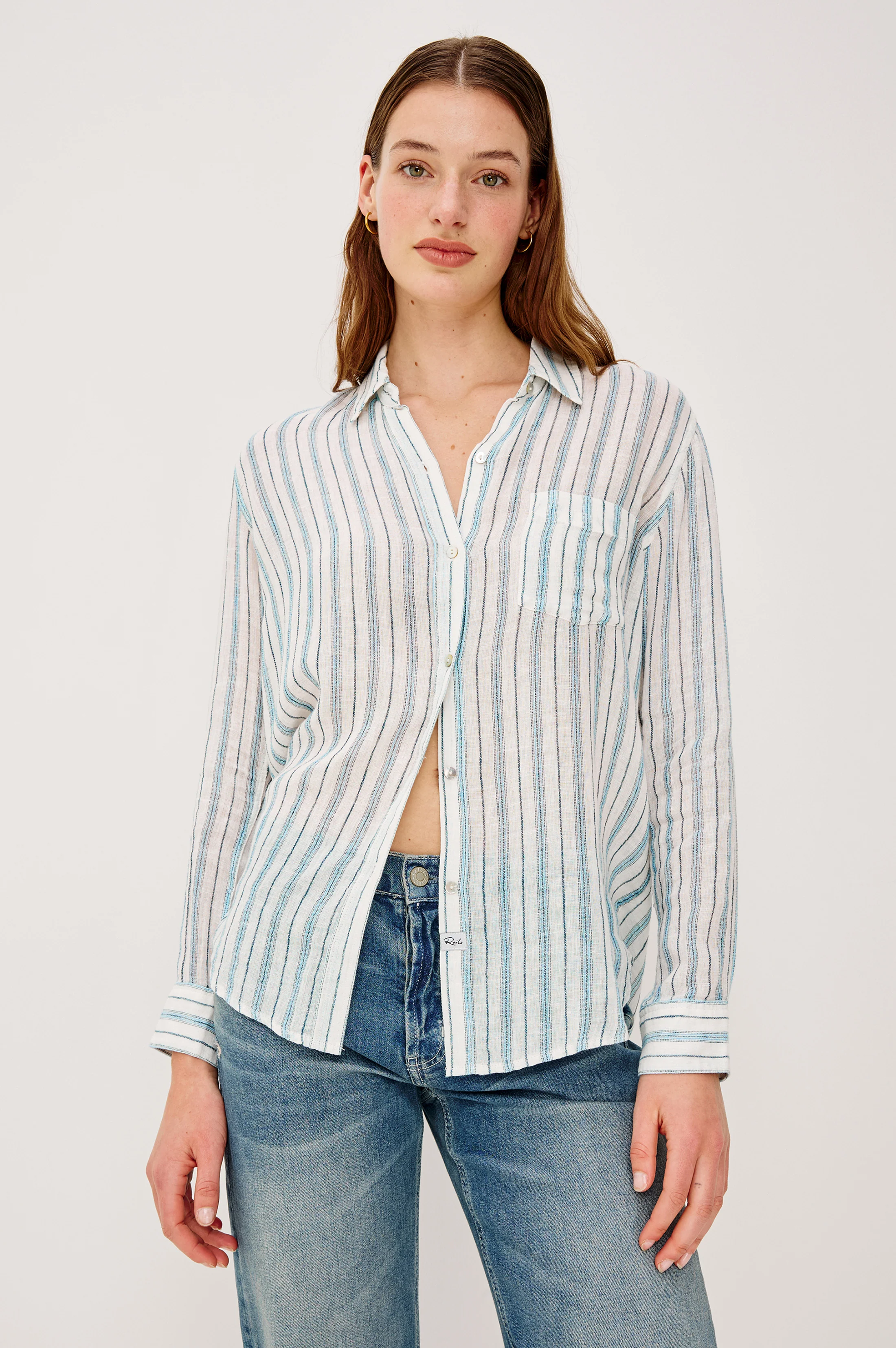 Charli Shirt - Windward Stripe
