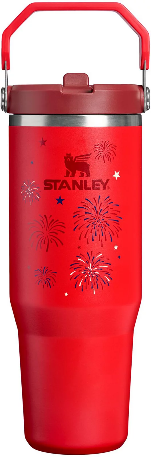 Stanley 30 oz. IceFlow 2.0 Flip Straw Tumbler - Chili Red Fireworks