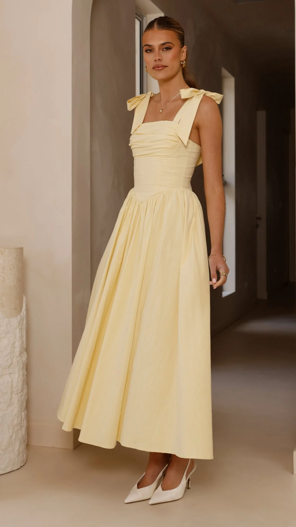 Haisley Maxi Dress - Yellow - luluinthesky