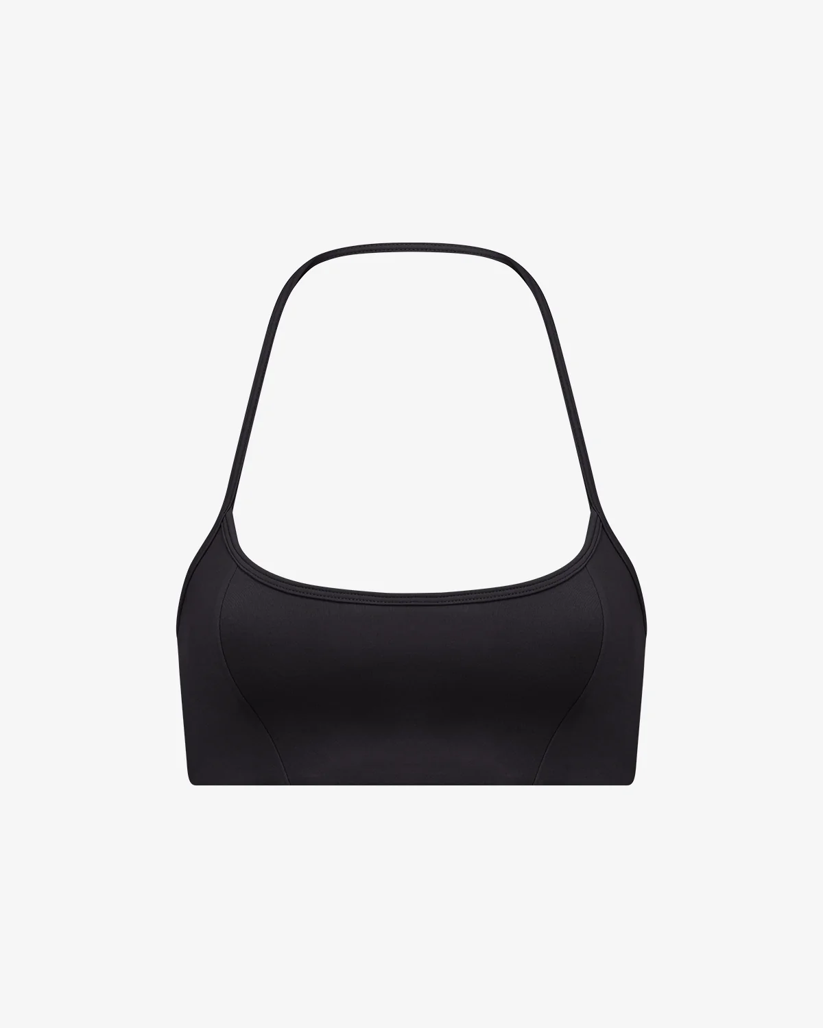 Serenity Contour Halter Crop | Black